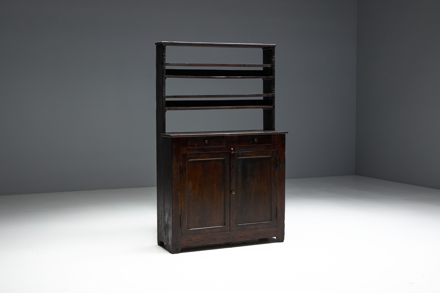 Folk Art Cabinet, Europe - Early 19th Century