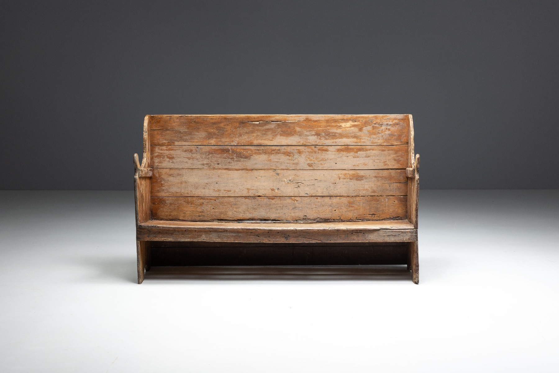 Folk Art Pyrenean Bench - 19th Century