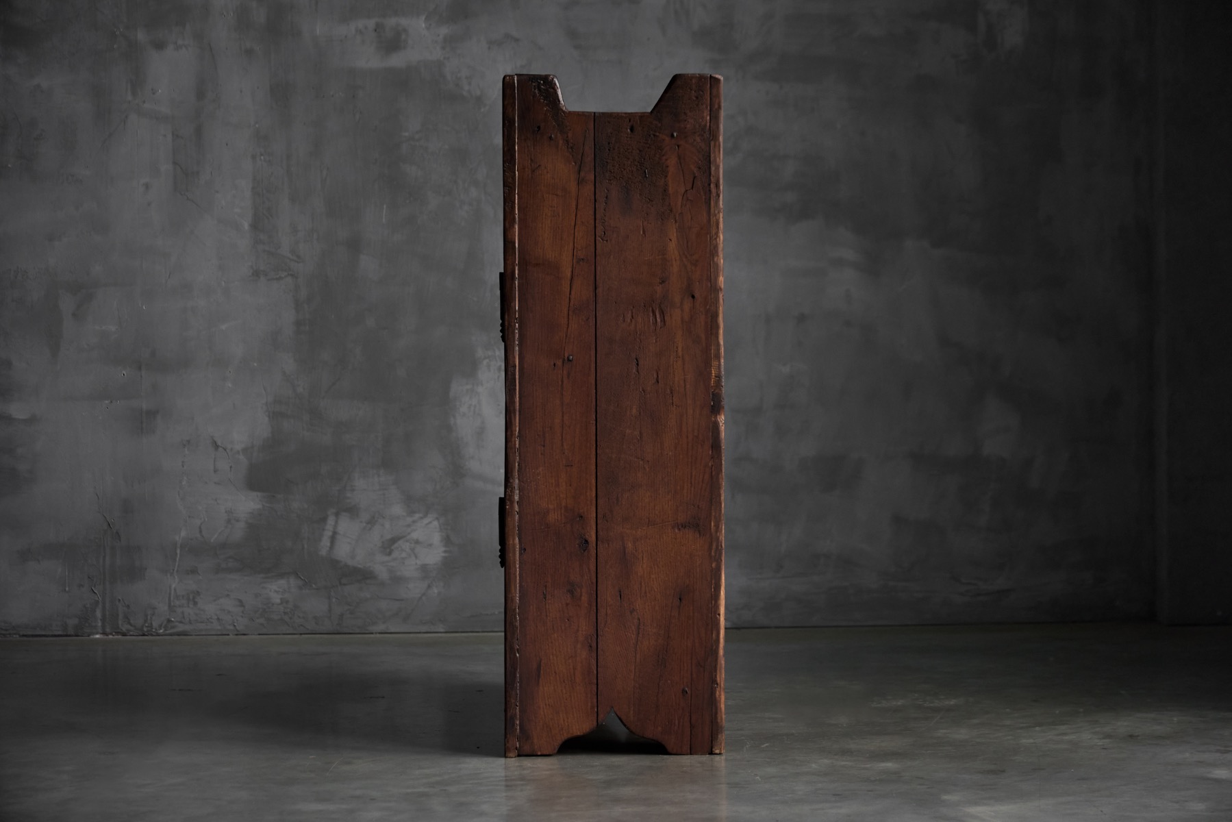 Folk Art Rustic Chestnut Cabinet, France - 1800s