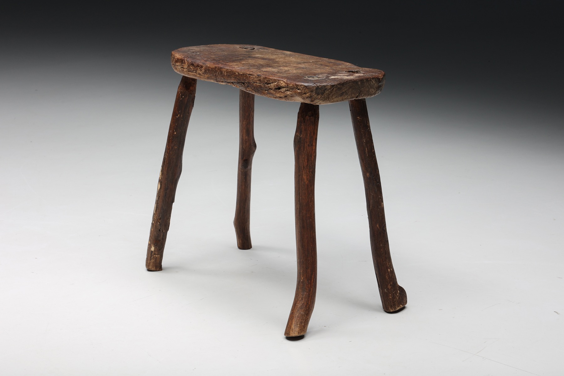 Four Legged Robust Stool - 1940s