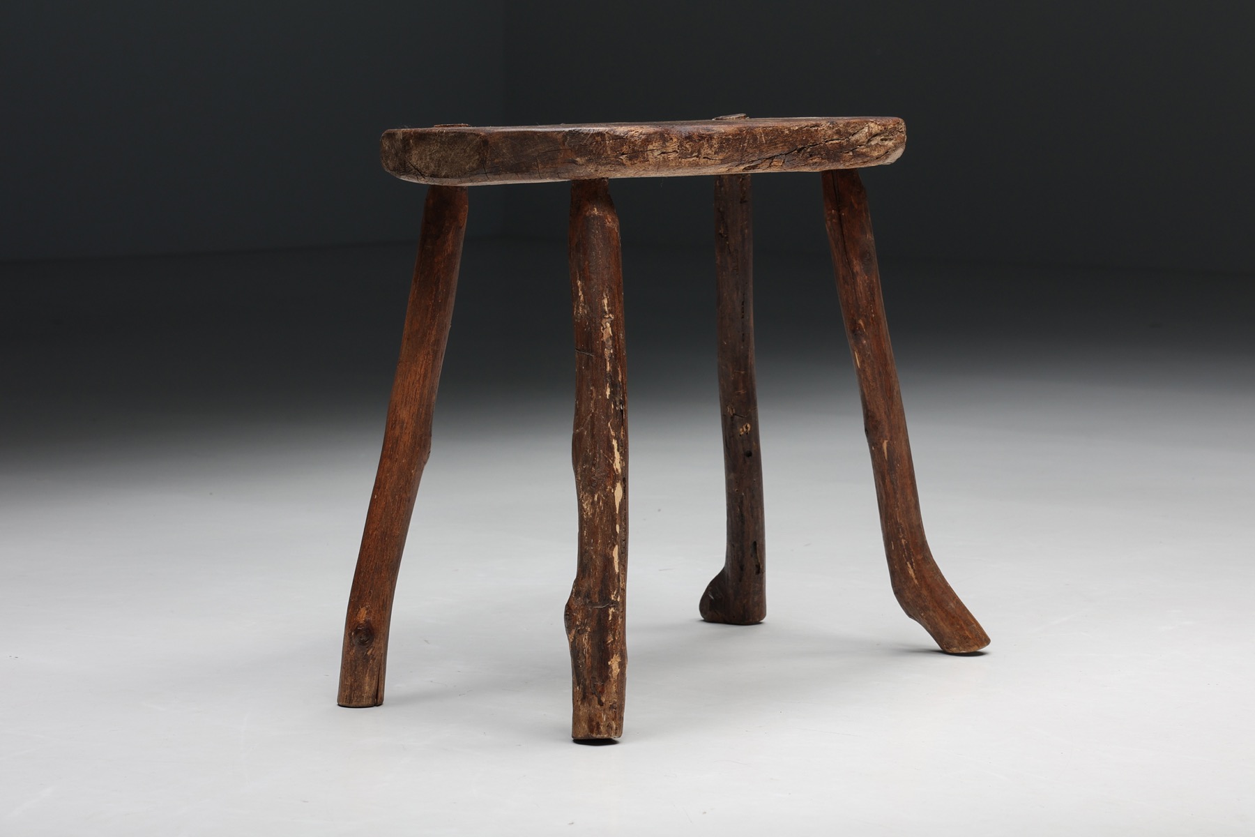 Four Legged Robust Stool - 1940s