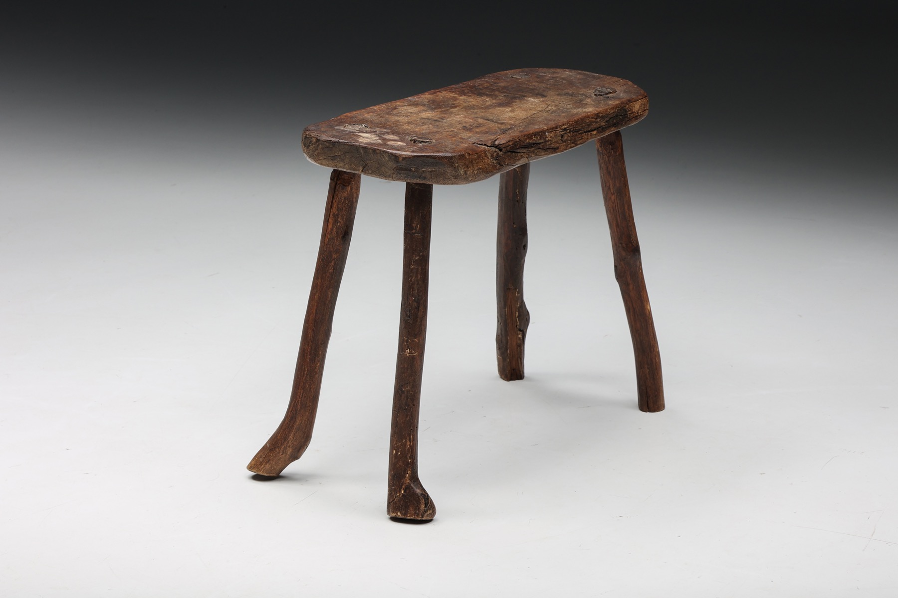 Four Legged Robust Stool - 1940s