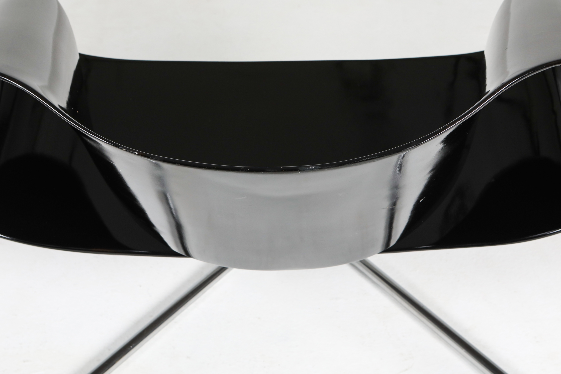 Black Ribbon Chair by Franca Stagi for Bernini - 1961