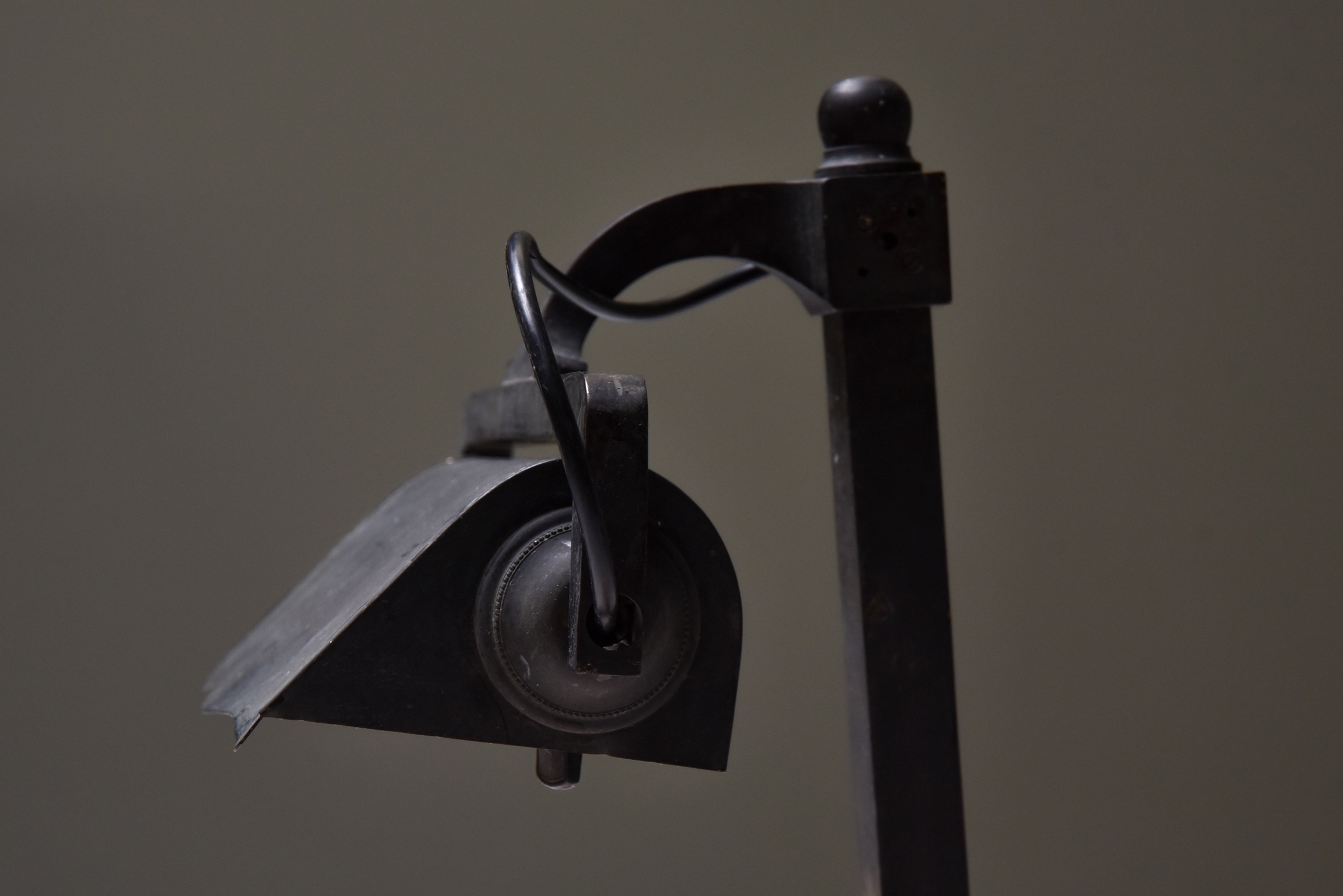 Castiron pre-war industrial desk lamps - 1900s