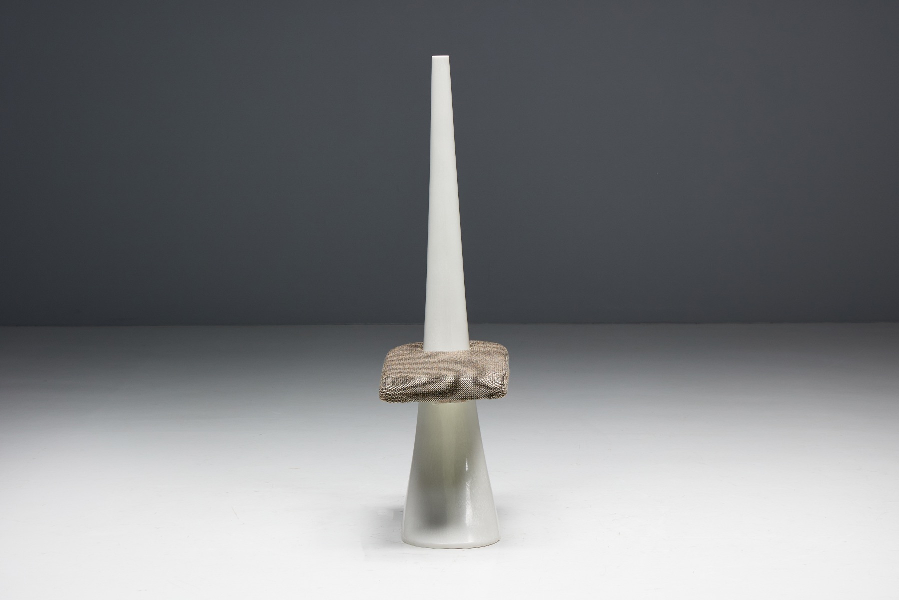 French Sculptural Fibreglass Side Chairs - 1960s