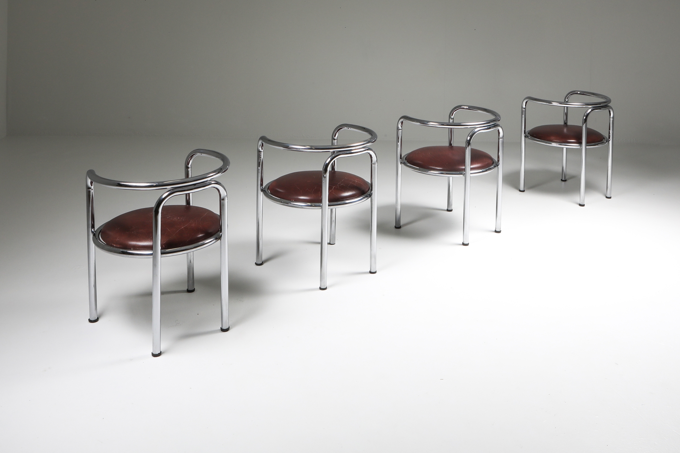 Gae Aulenti 'Locus Solus' Armchair for Zanotta, Set of Four - 1964