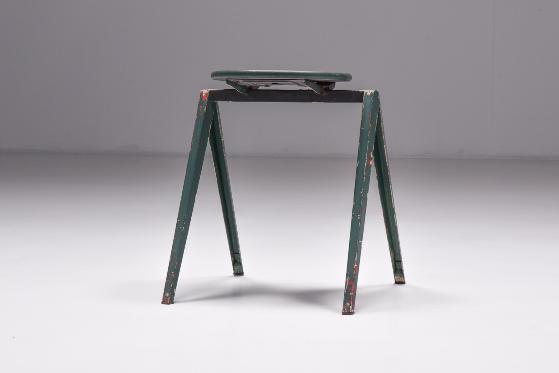 Galvanitas Low Stools Prouve Style - 1970's