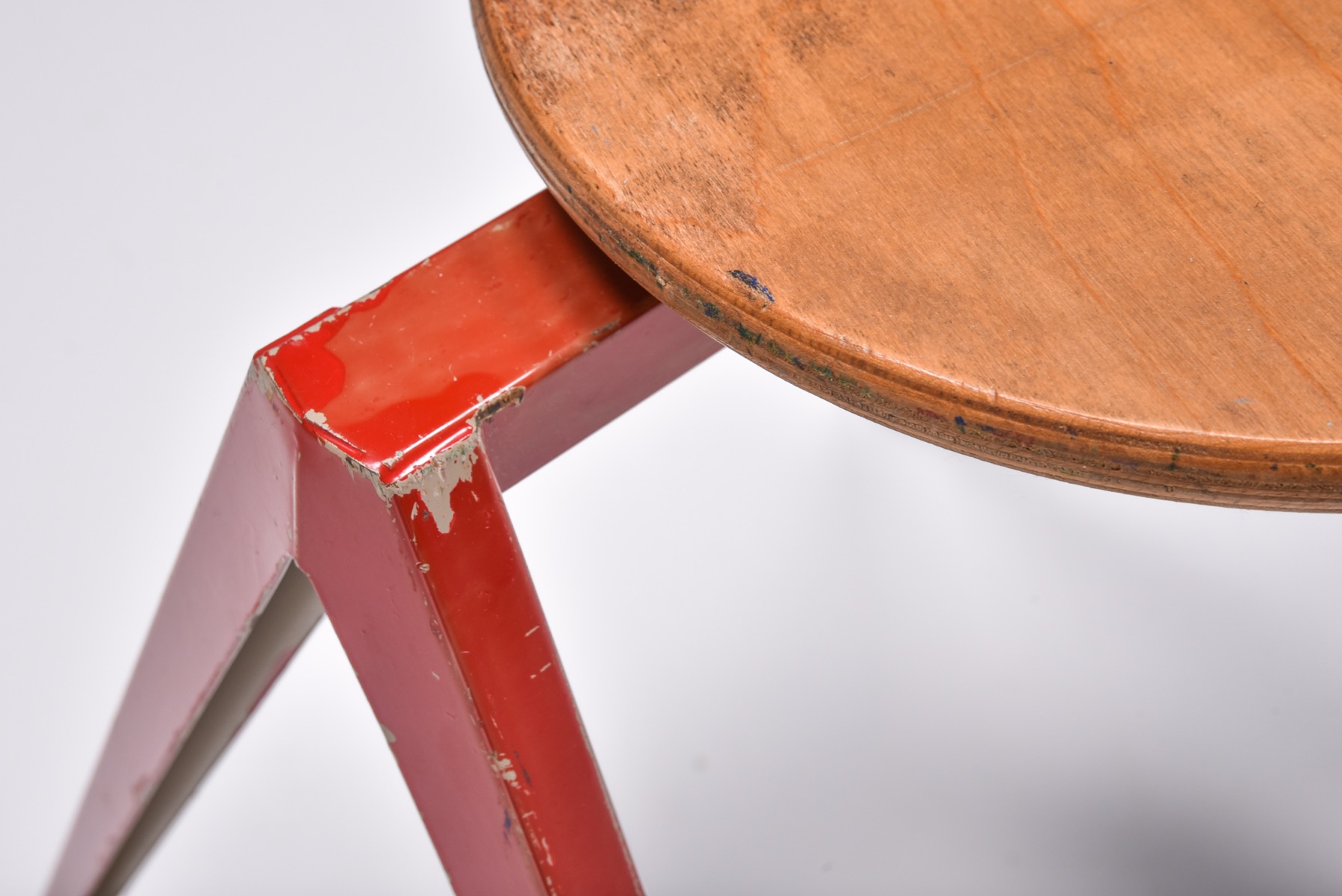 Galvanitas Low Stools Prouve Style - 1970's