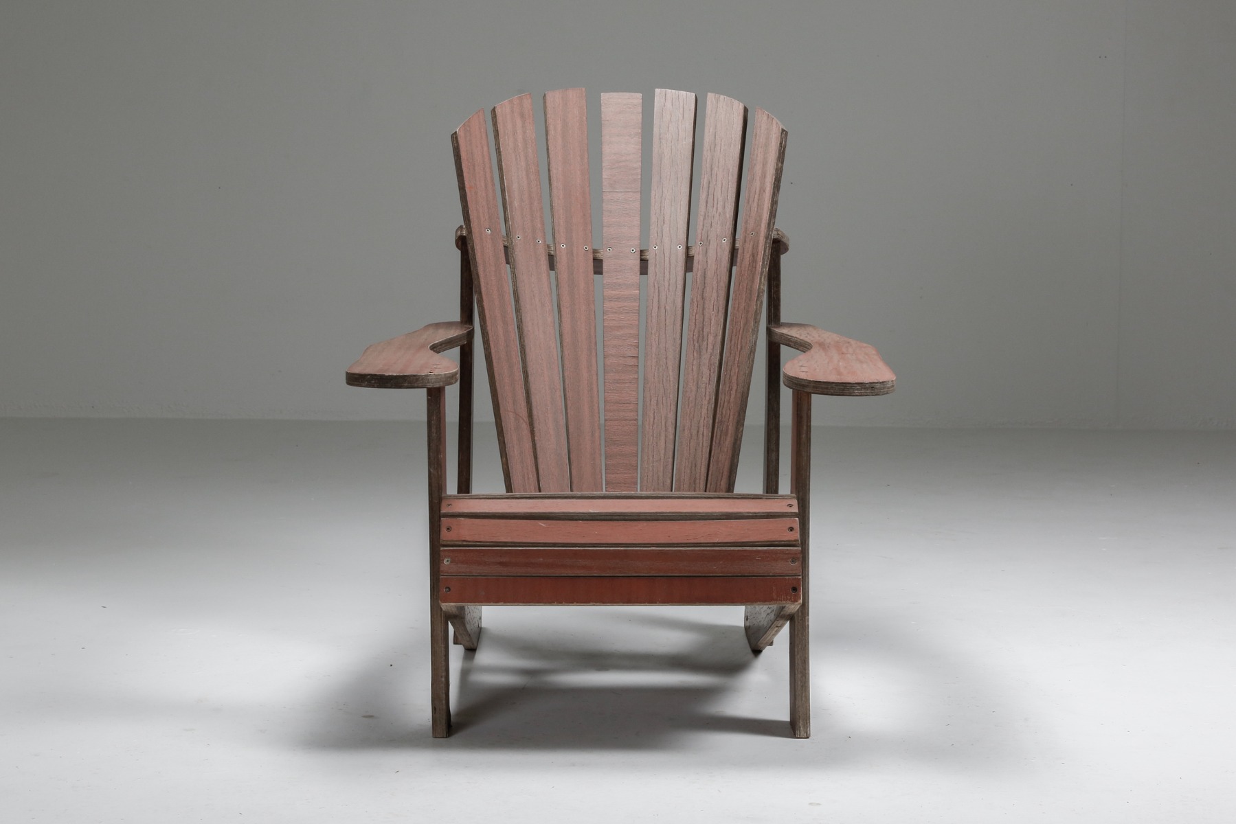 Set Of Hand-crafted Garden Adirondack lounge chairs - 1940s