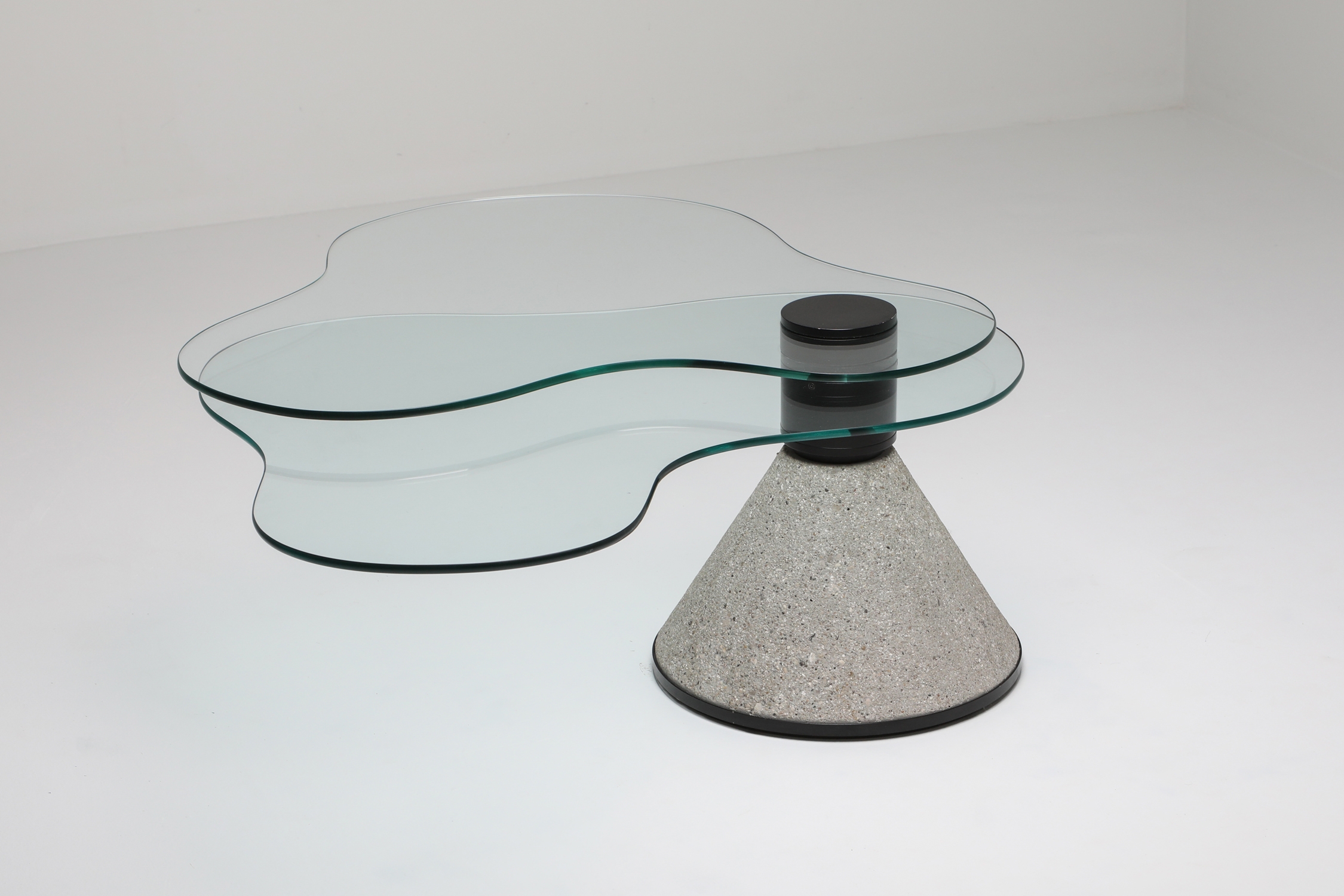 Postmodern Coffee Table in the Manner of Saporiti - 1980s