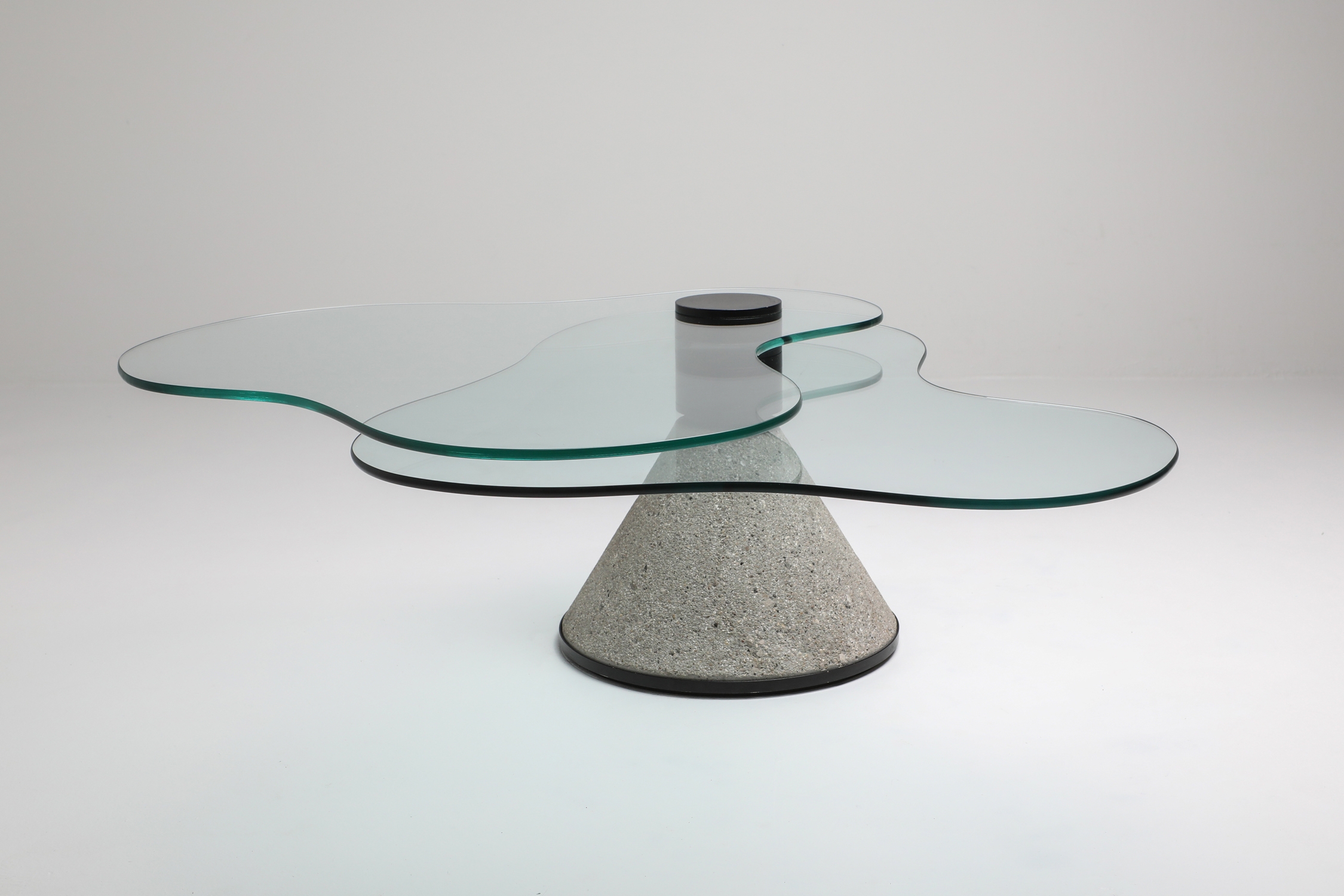 Postmodern Coffee Table in the Manner of Saporiti - 1980s