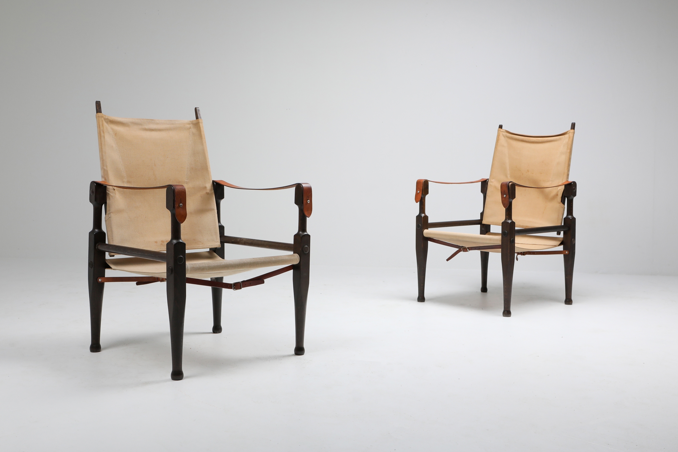Safari Chairs Designed by Kaare Klint for Rud Rasmussen - 1960s