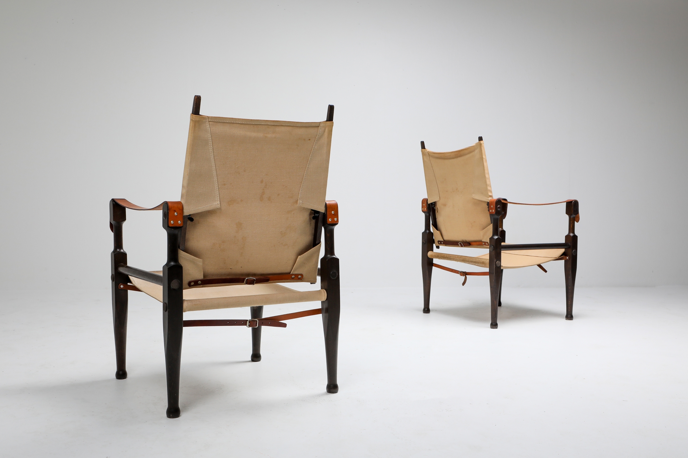 Safari Chairs Designed by Kaare Klint for Rud Rasmussen - 1960s
