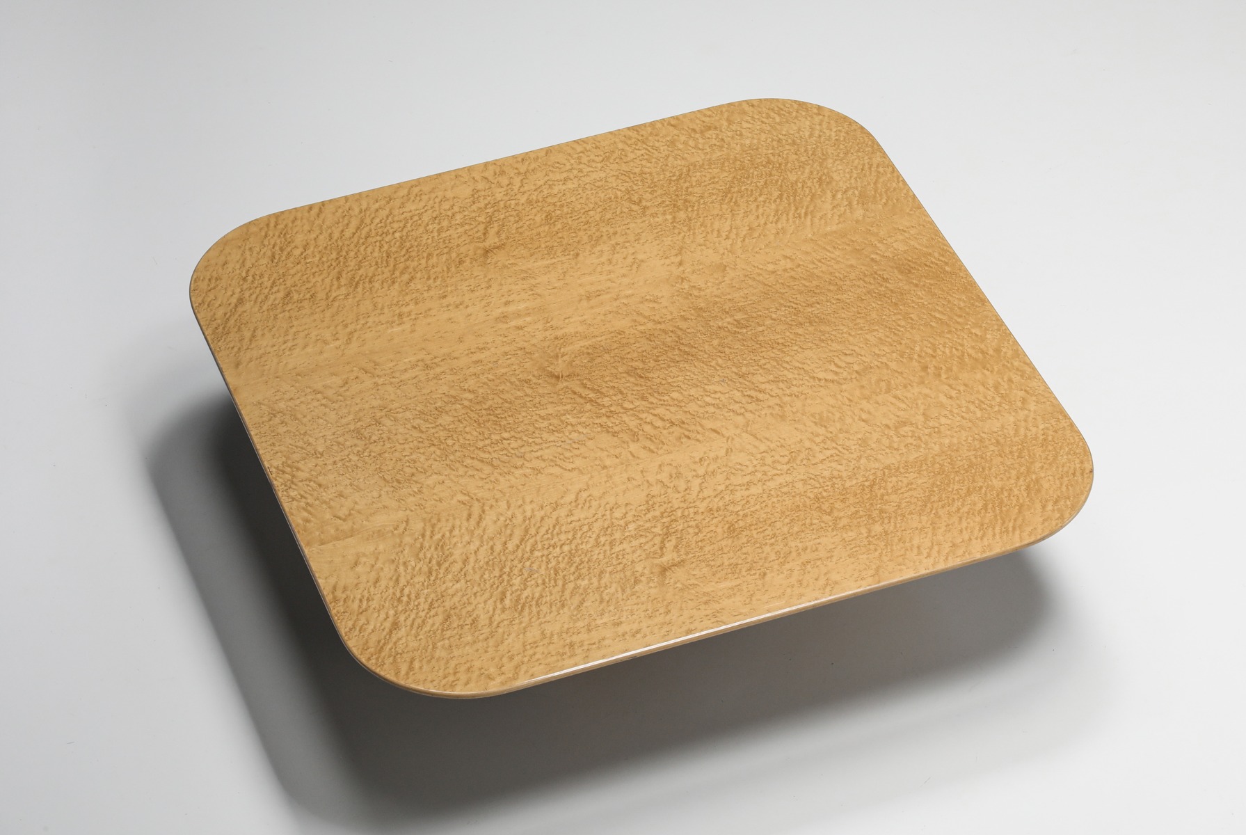 Square Burl Coffee Table For Saporiti, Giovanni Offredi - 1980s