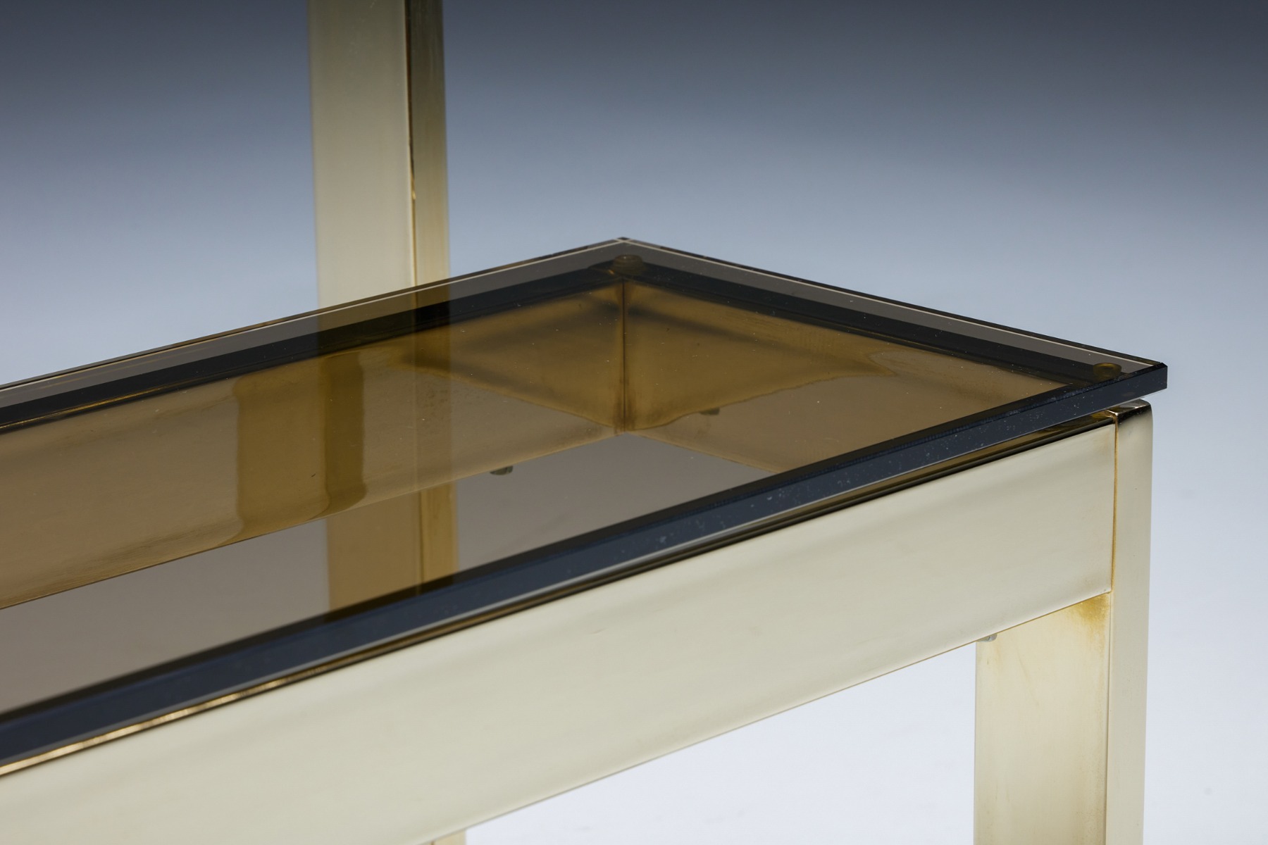 Hollywood Regency Gold Layered Console Table by Maison Jansen - 1970s