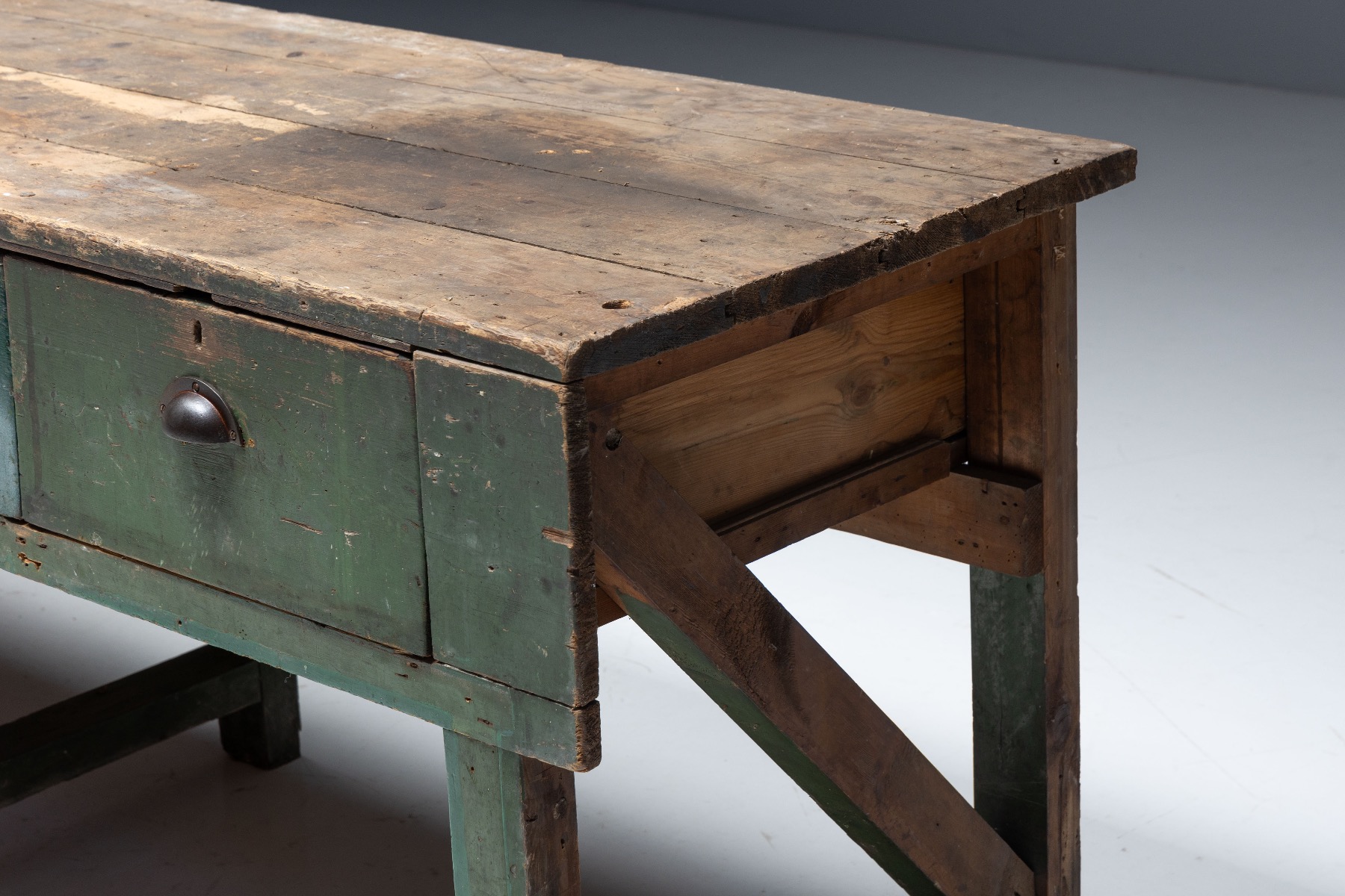 Farmhouse Work Table - Early 20th Century
