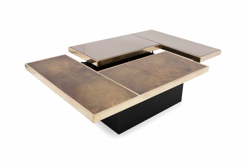 Bronze Coffee Table, Willy Rizzo - 1970s