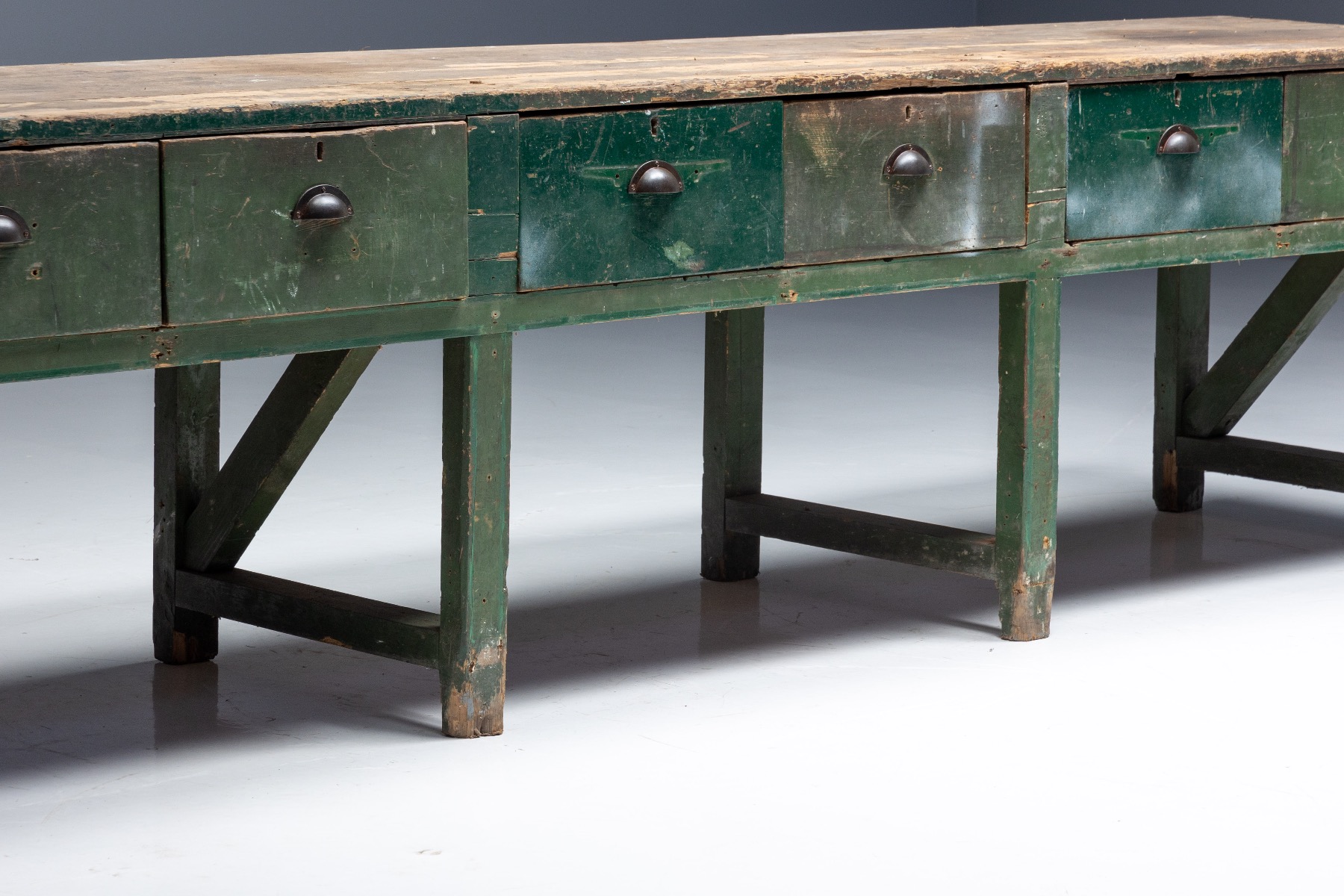 Farmhouse Work Table - Early 20th Century