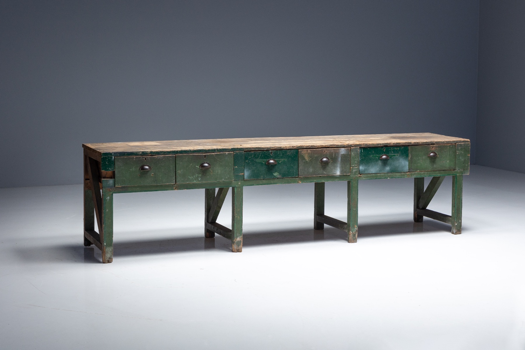 Farmhouse Work Table - Early 20th Century
