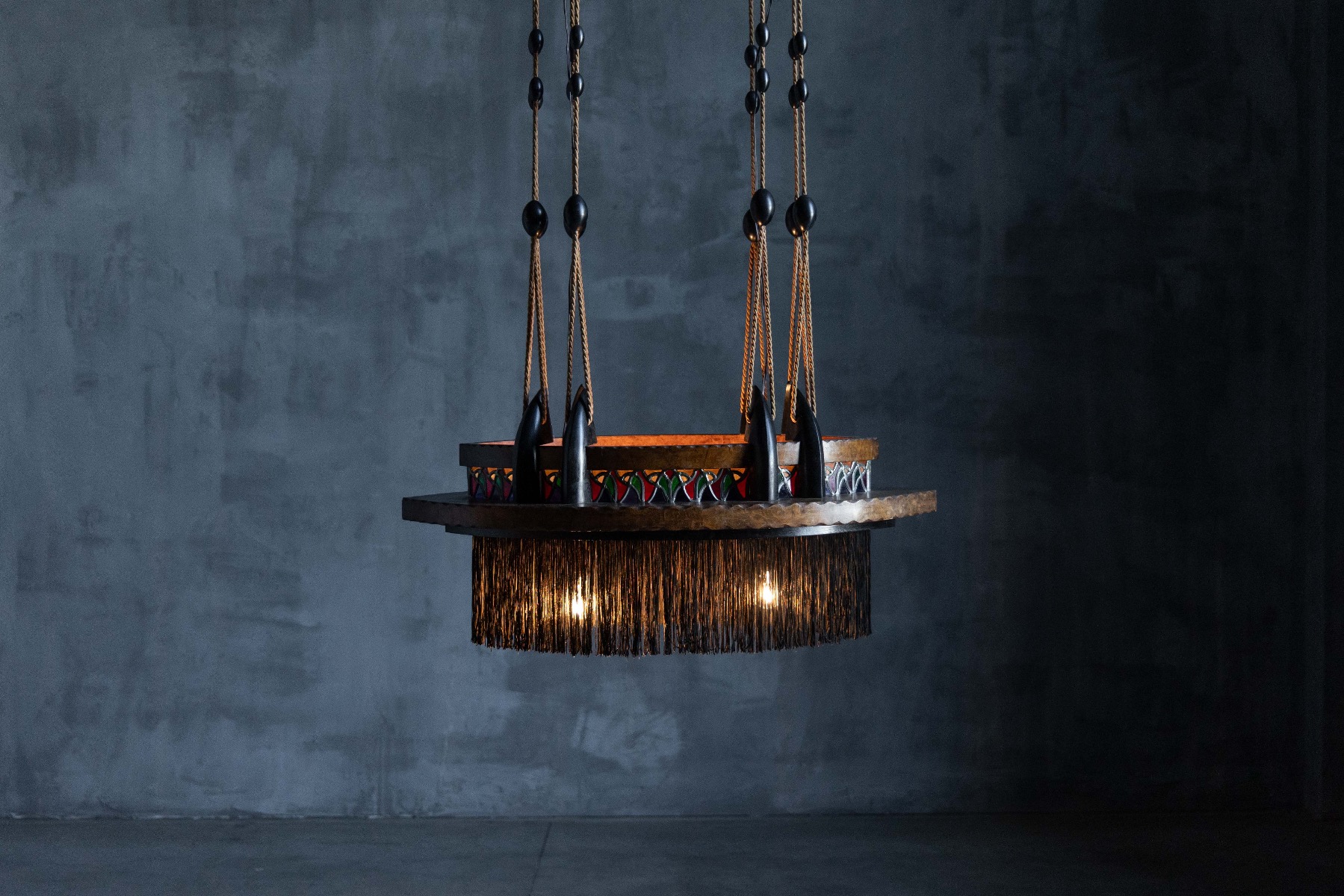 Amsterdam School Expressionist Chandelier - 1920s