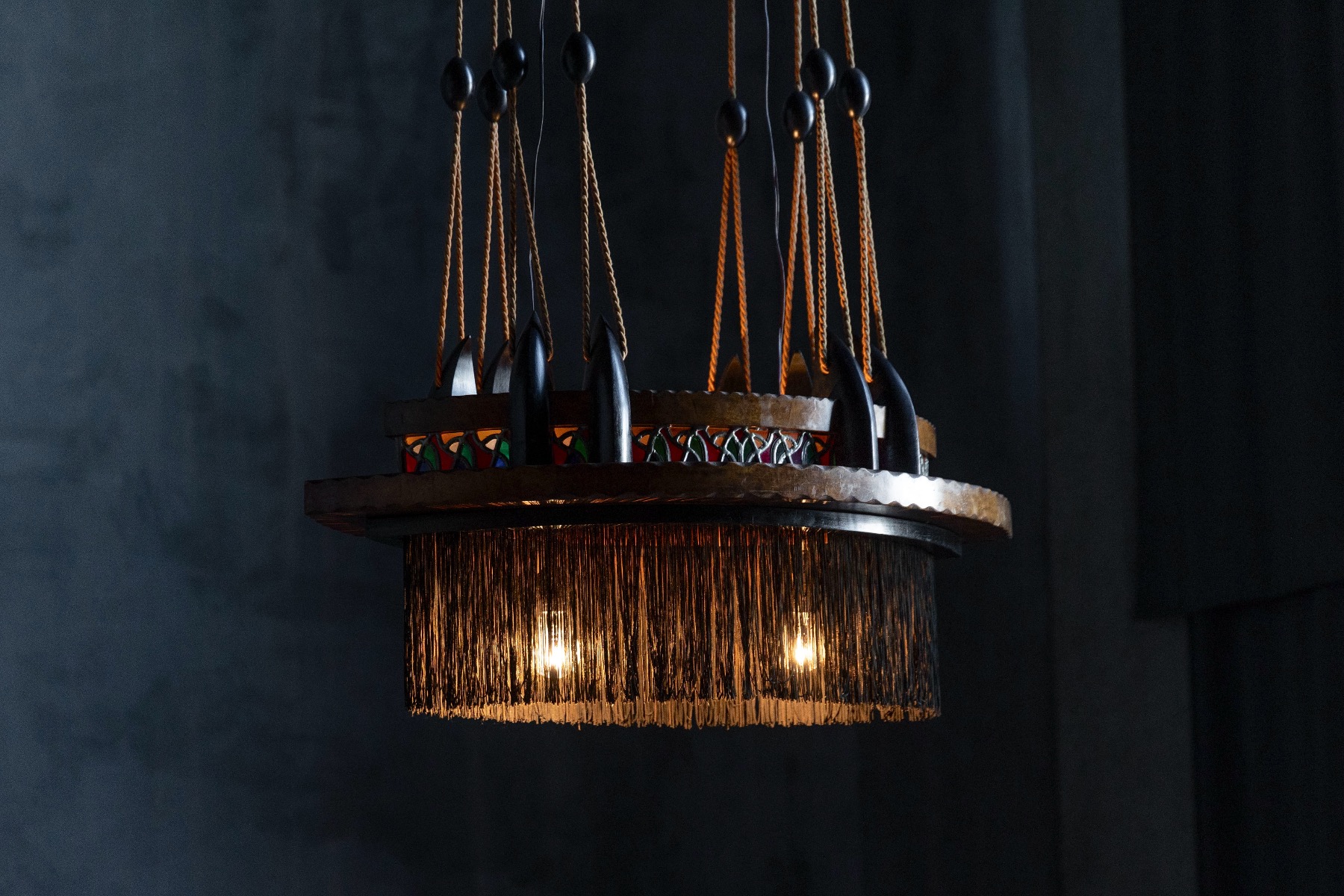 Amsterdam School Expressionist Chandelier - 1920s