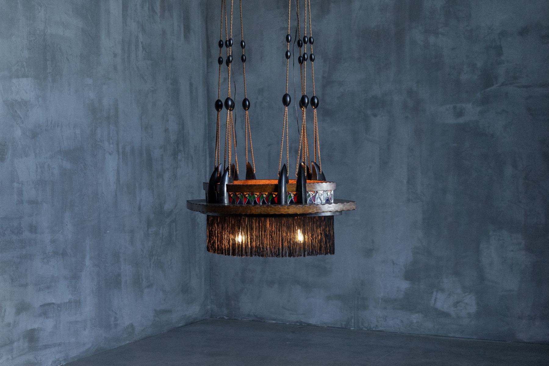 Amsterdam School Expressionist Chandelier - 1920s