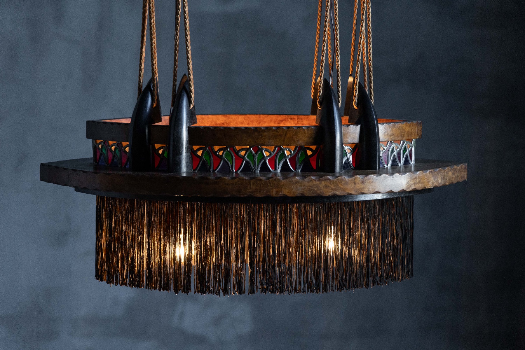 Amsterdam School Expressionist Chandelier - 1920s