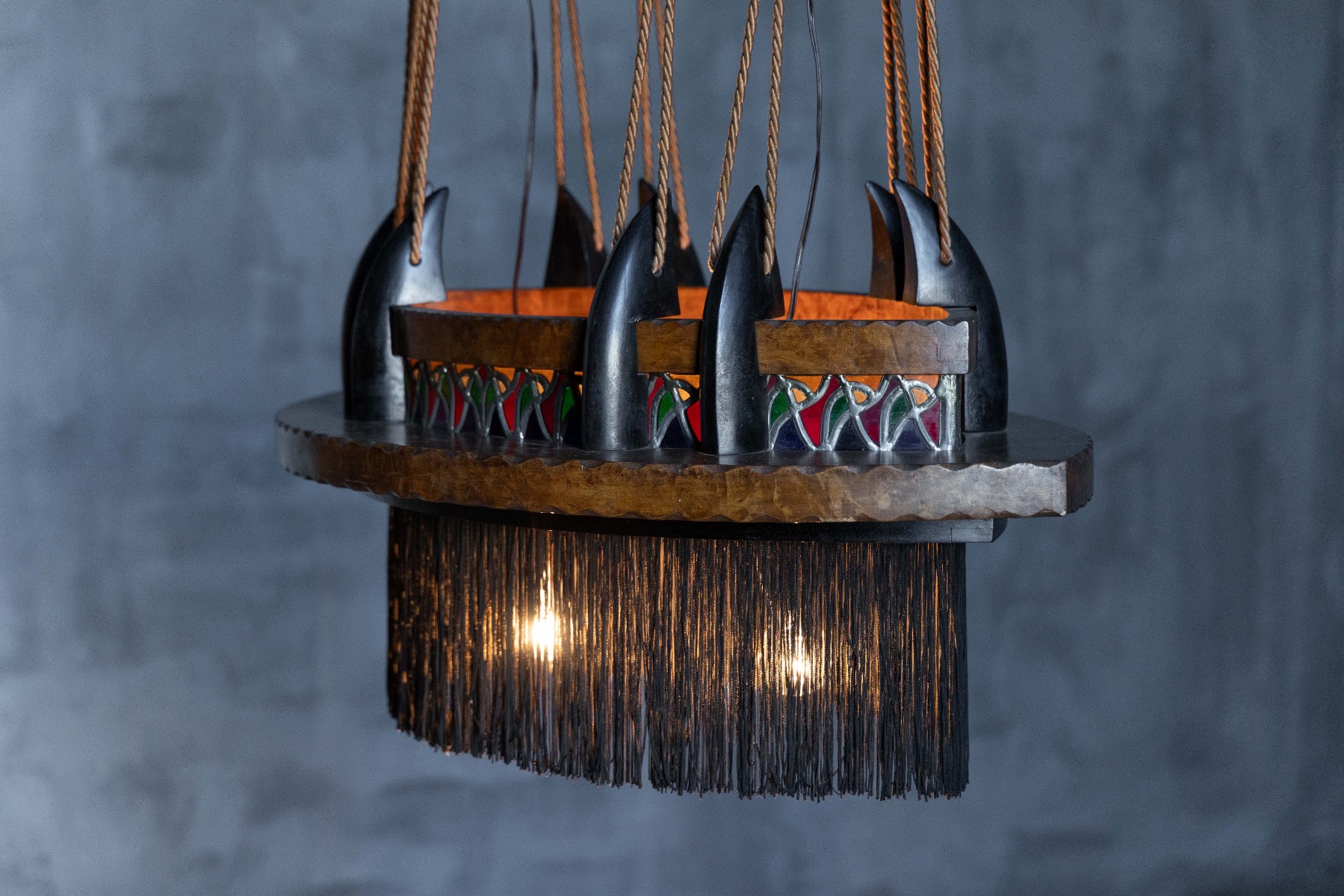 Amsterdam School Expressionist Chandelier - 1920s