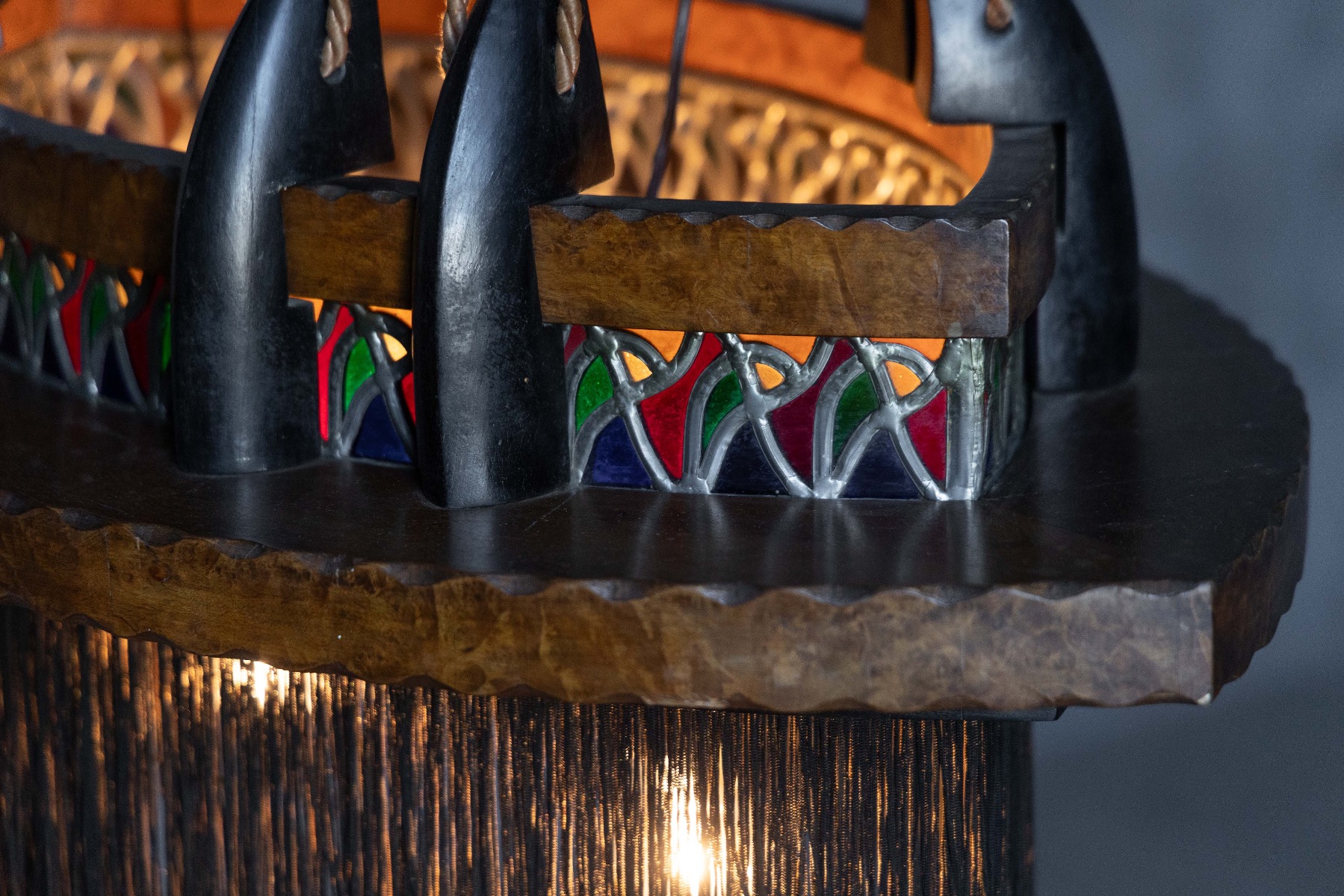 Amsterdam School Expressionist Chandelier - 1920s