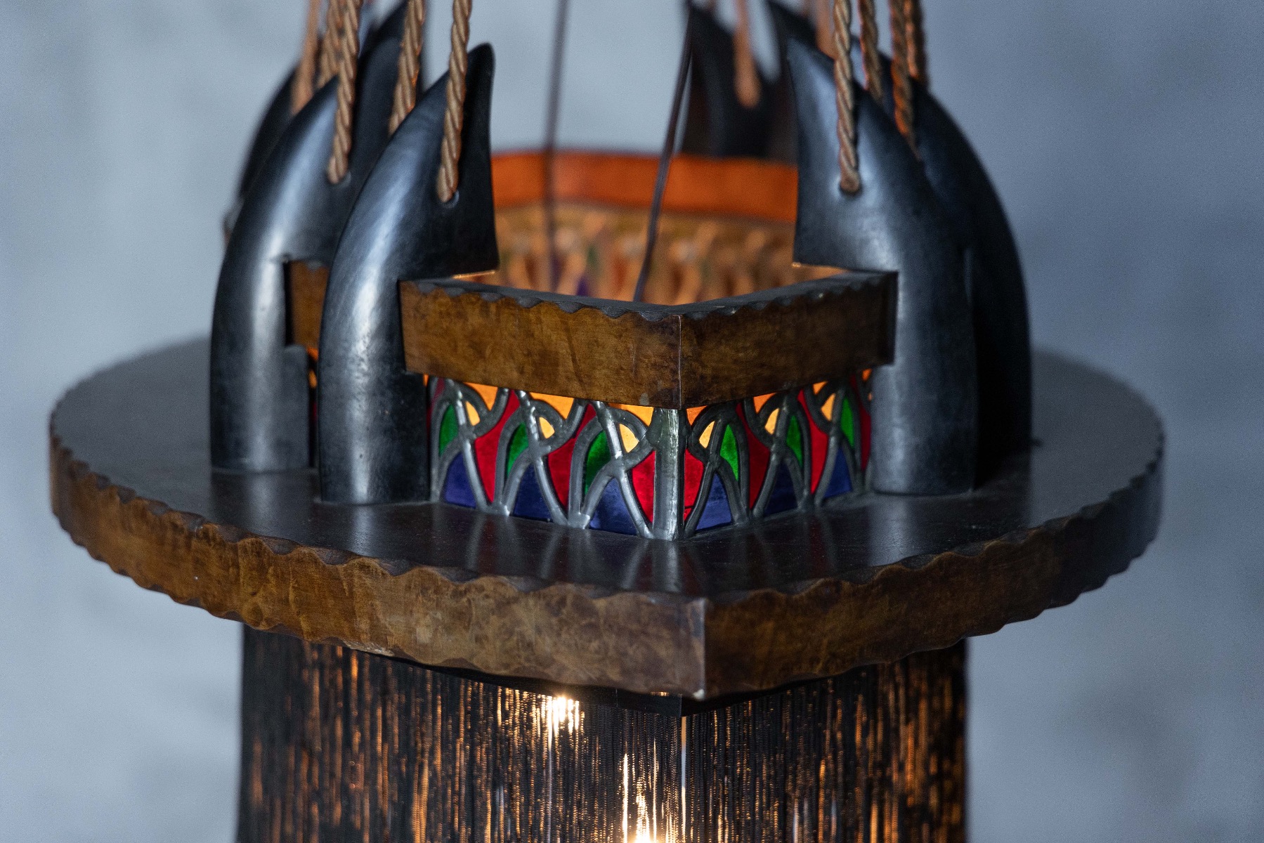 Amsterdam School Expressionist Chandelier - 1920s