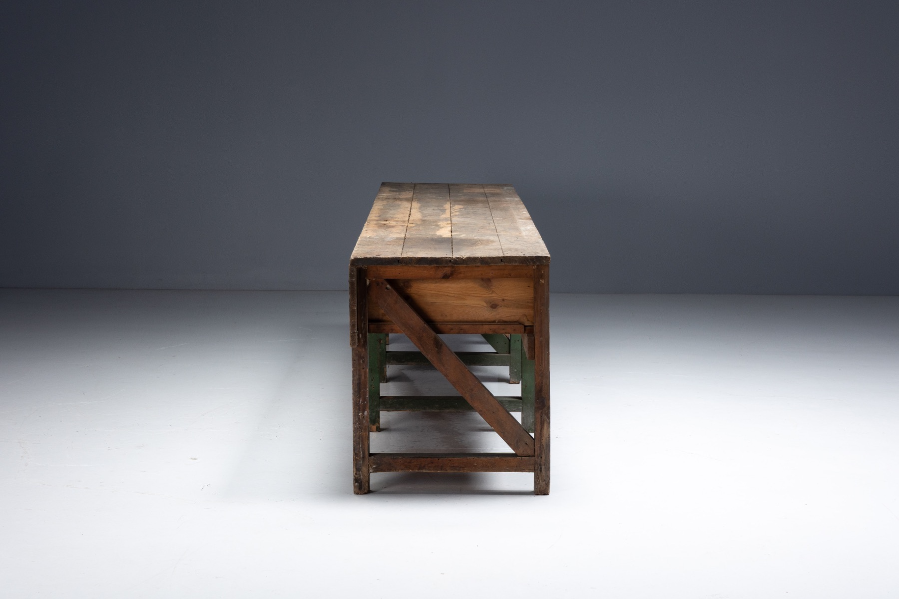 Farmhouse Work Table - Early 20th Century