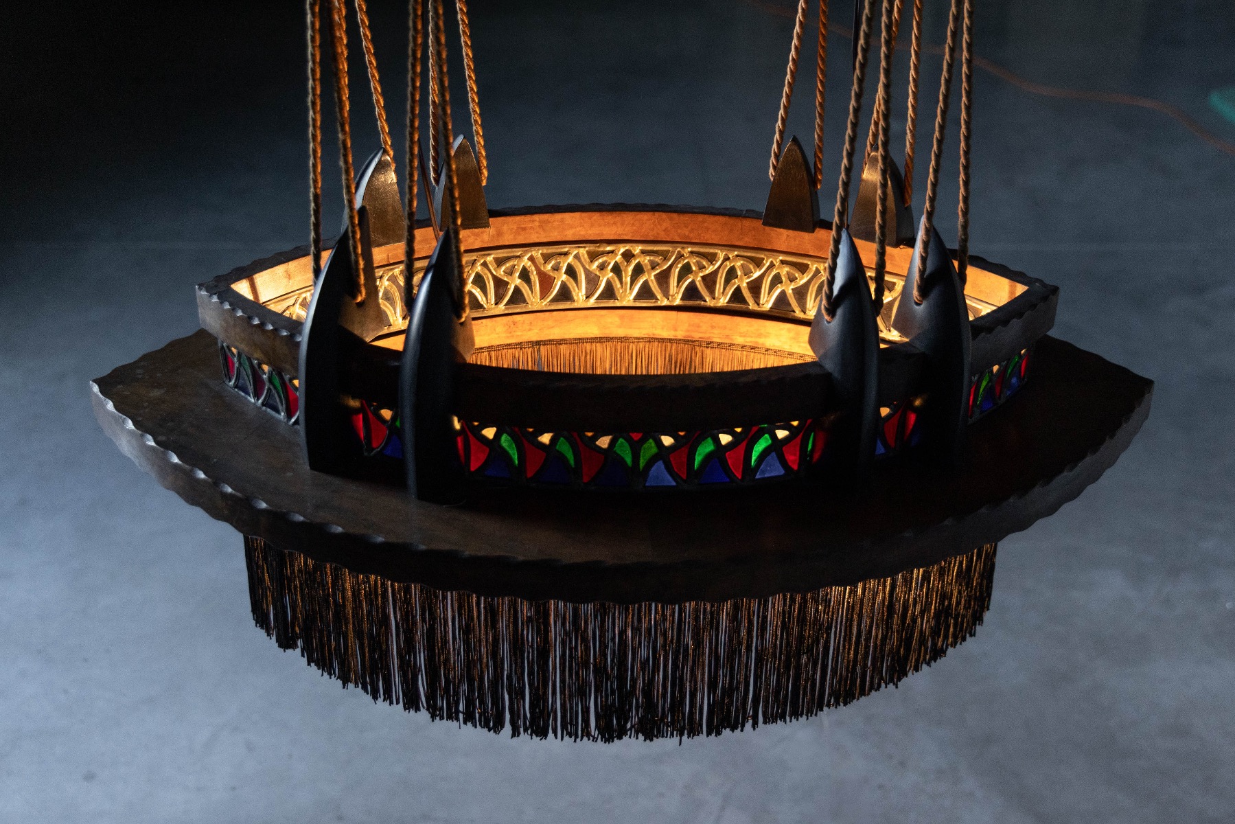 Amsterdam School Expressionist Chandelier - 1920s
