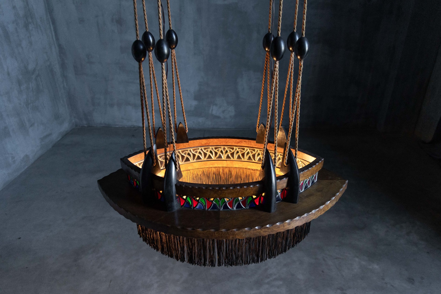 Amsterdam School Expressionist Chandelier - 1920s