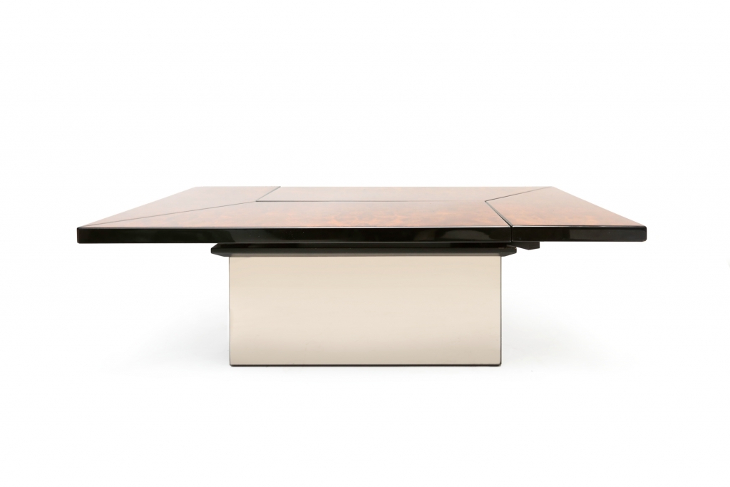 Willy Rizzo Burl Coffee Table - 1970s