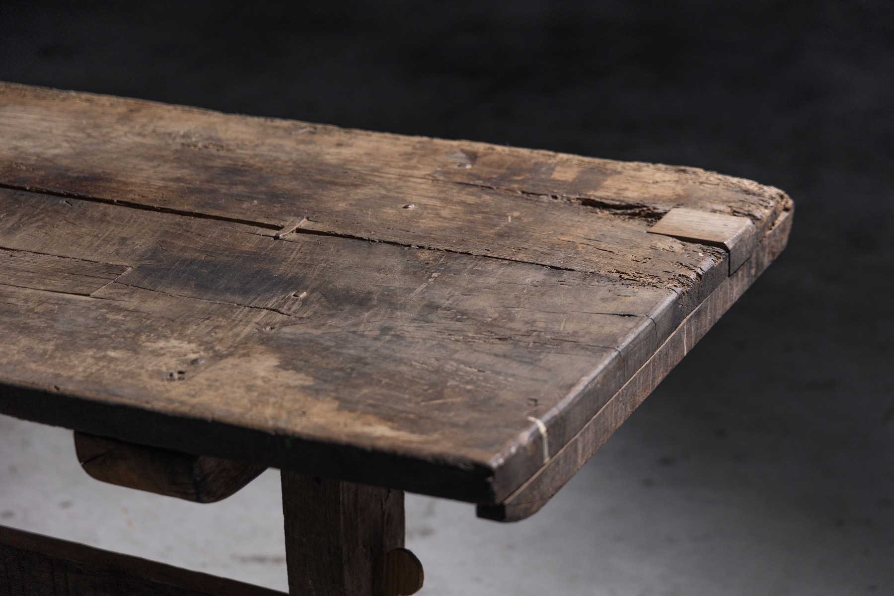 Primitive Wabi Sabi Table - 19th Century