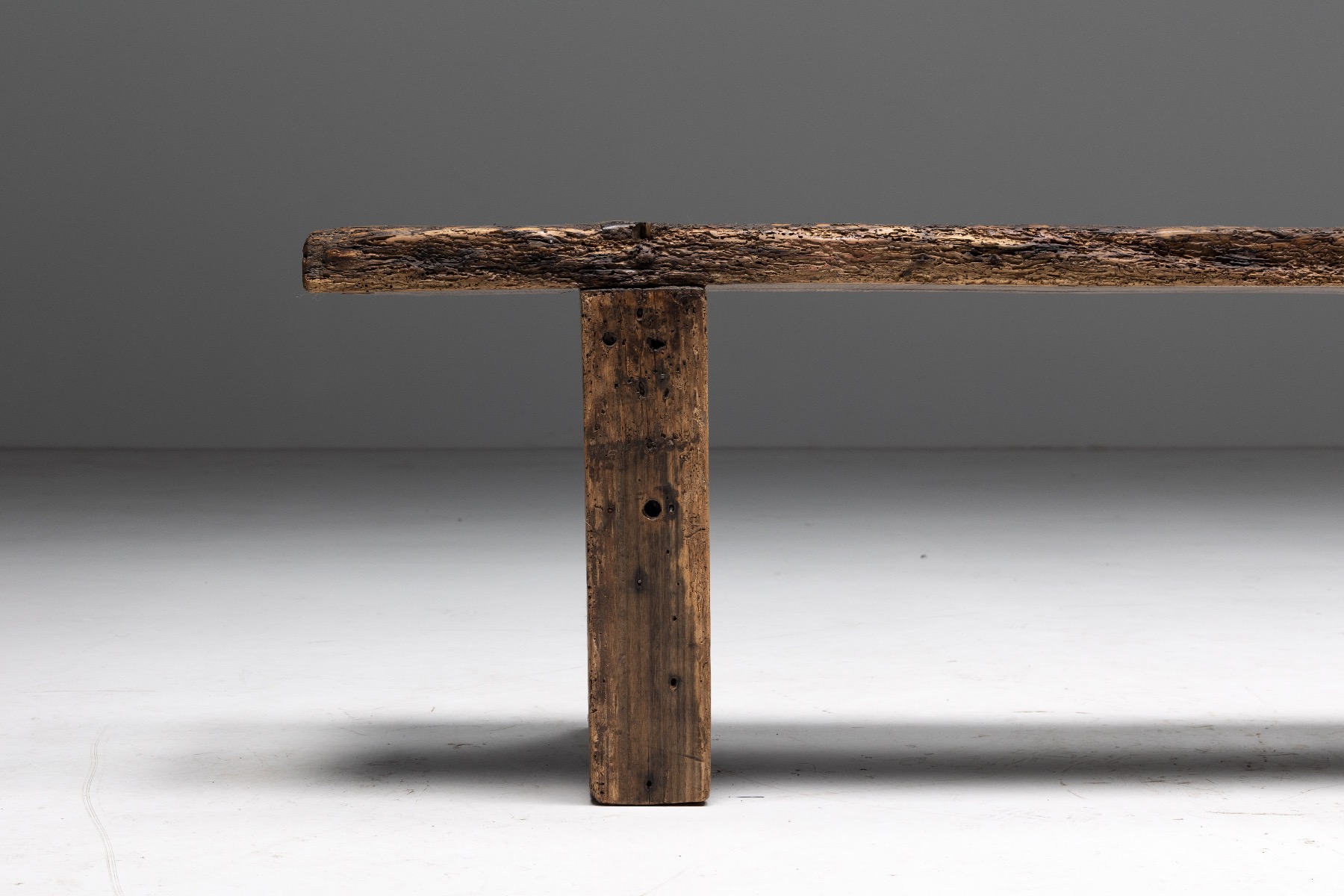 Rustic Art Populaire Bench - Early 20th Century