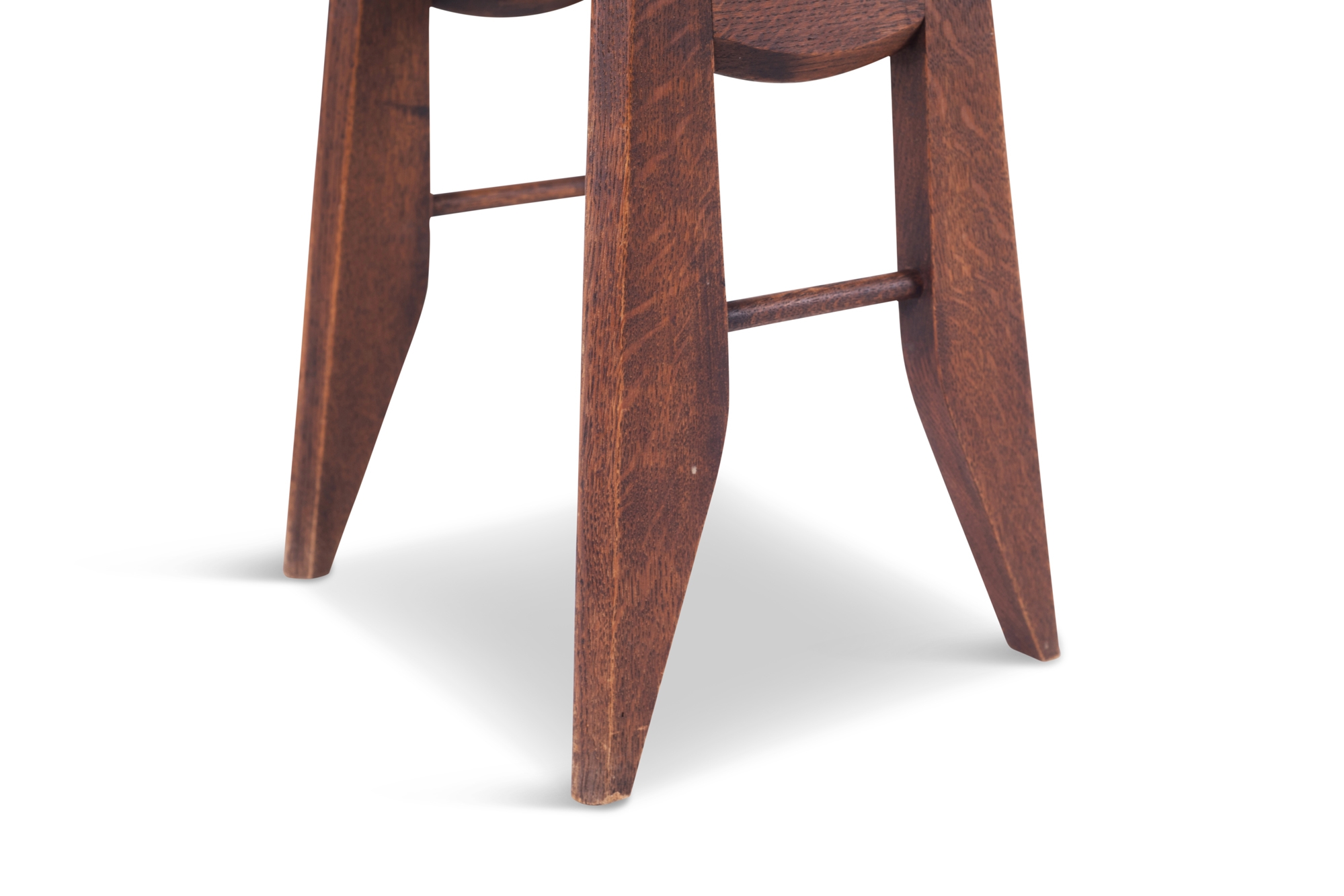 Guillerme et Chambron Vintage Mid-Century Modern Stools - 1960s