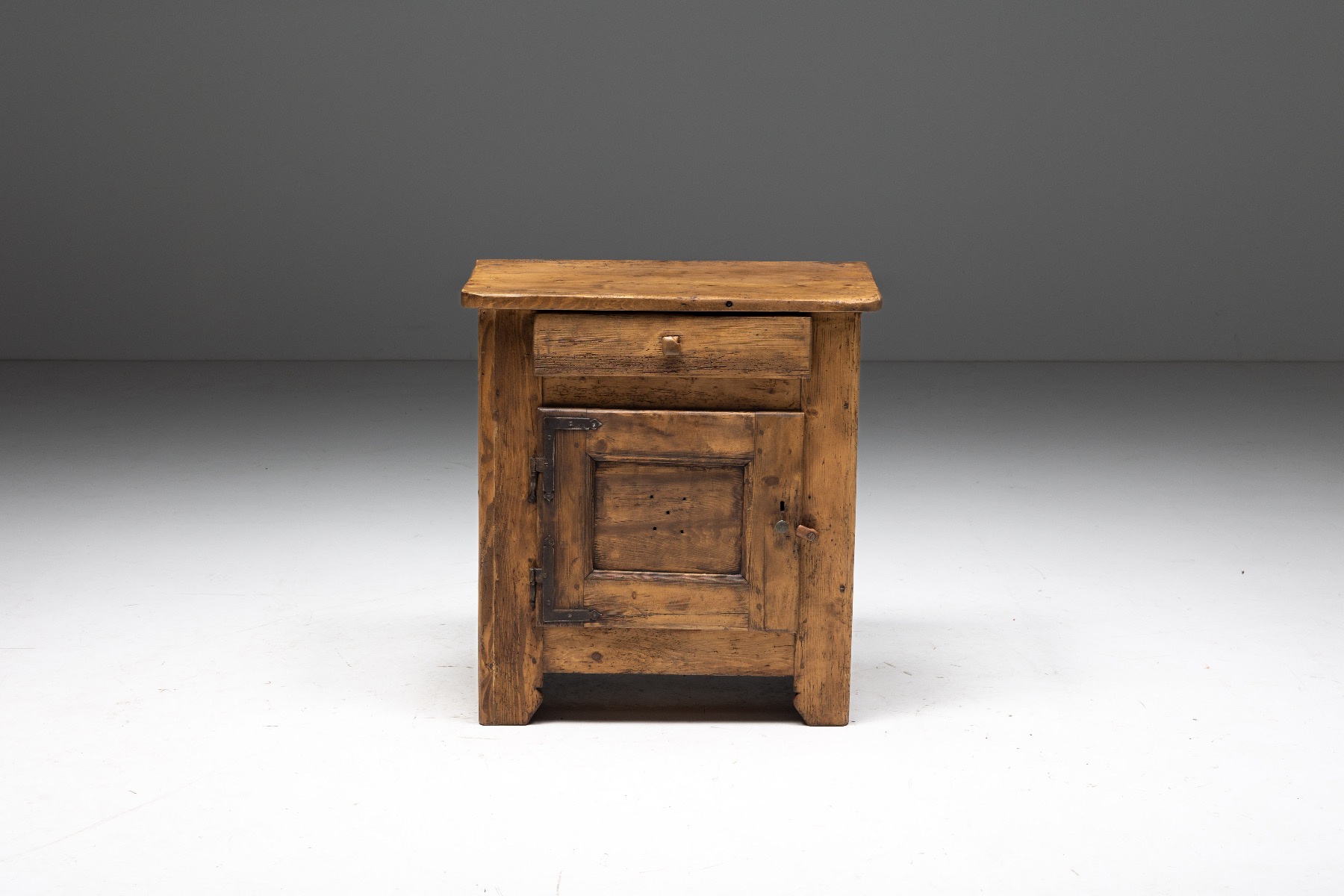 Primitive Folk Art Cabinet - 19th Century