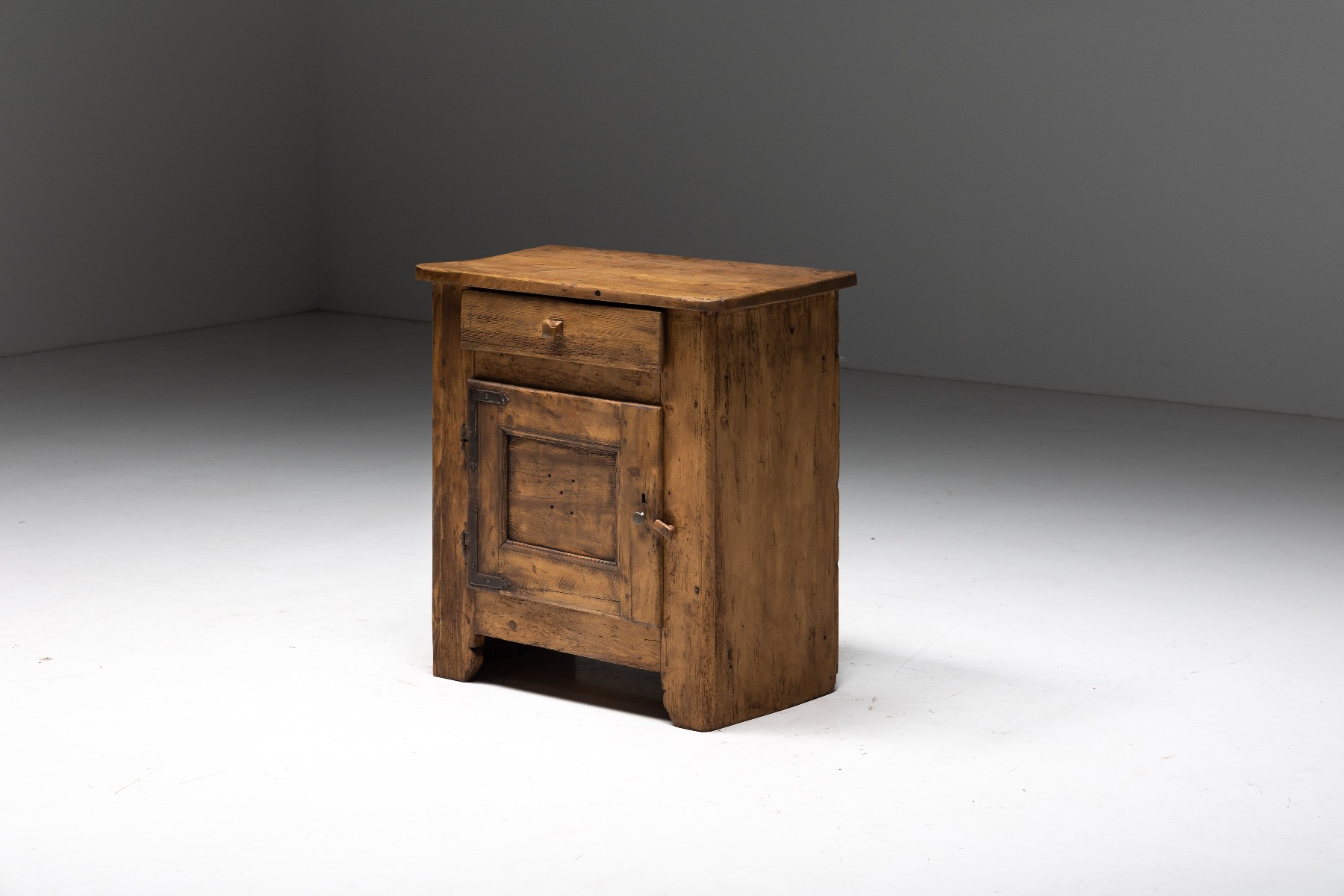 Primitive Folk Art Cabinet - 19th Century