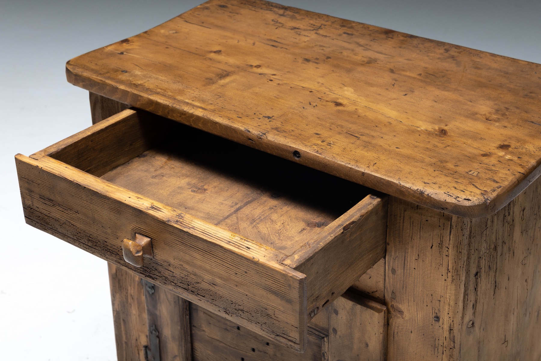 Primitive Folk Art Cabinet - 19th Century