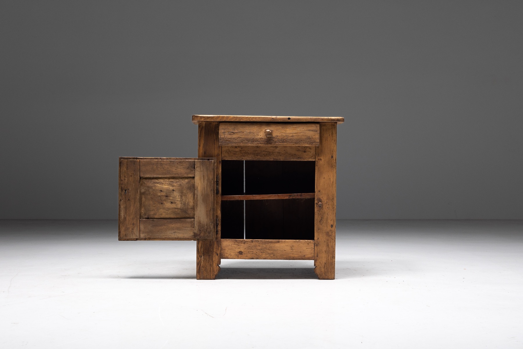 Primitive Folk Art Cabinet - 19th Century