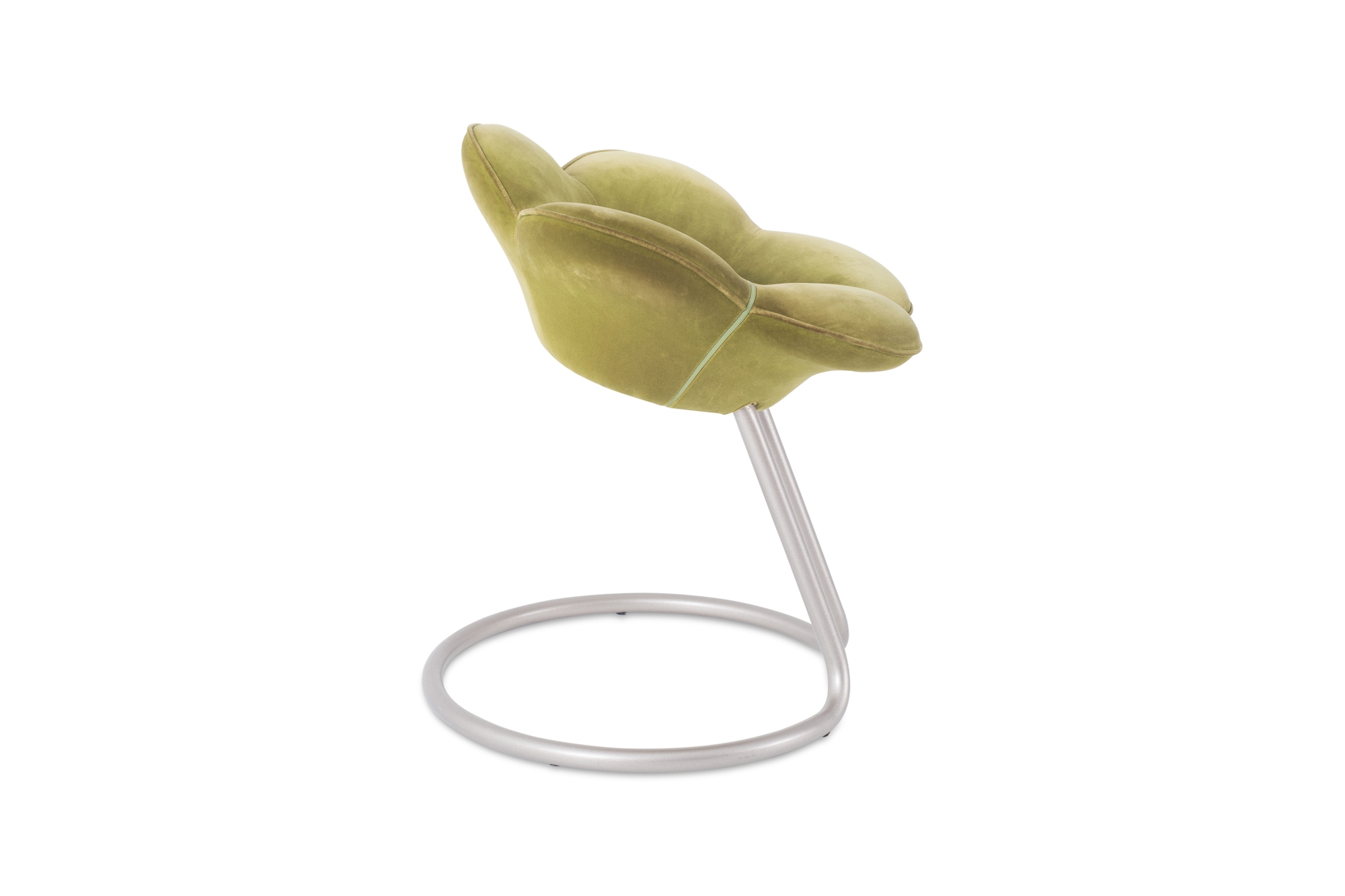 Edra Soshun Low Stools in Green Velvet by Masanori Umeda - 1990s