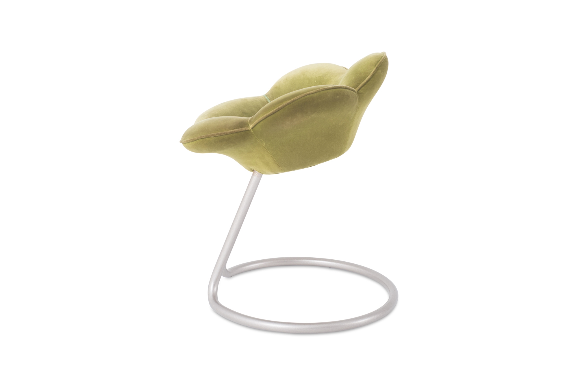 Edra Soshun Low Stools in Green Velvet by Masanori Umeda - 1990s