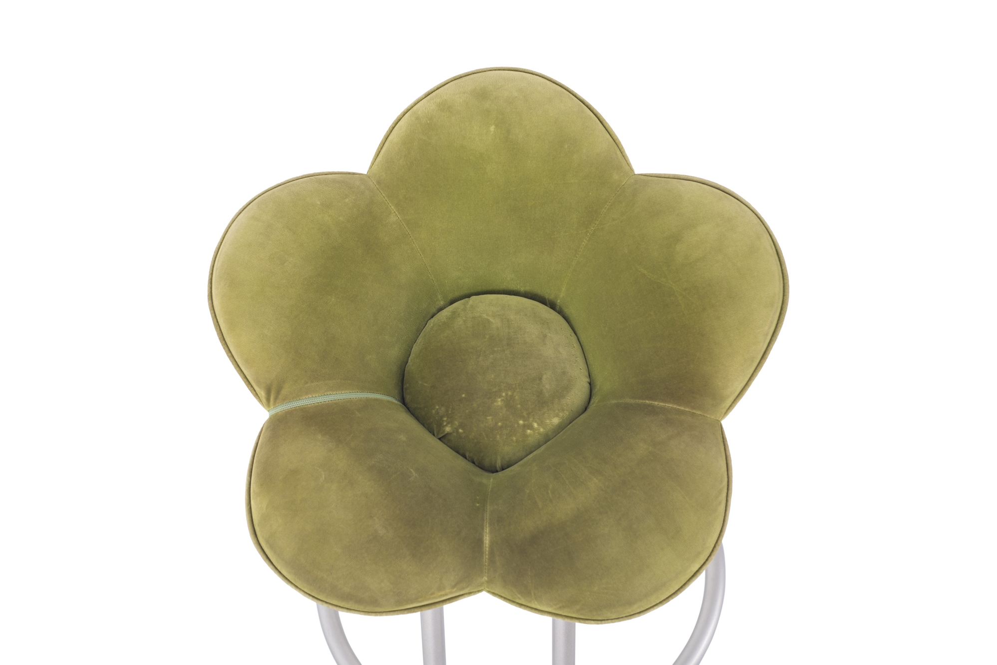 Edra Soshun Low Stools in Green Velvet by Masanori Umeda - 1990s