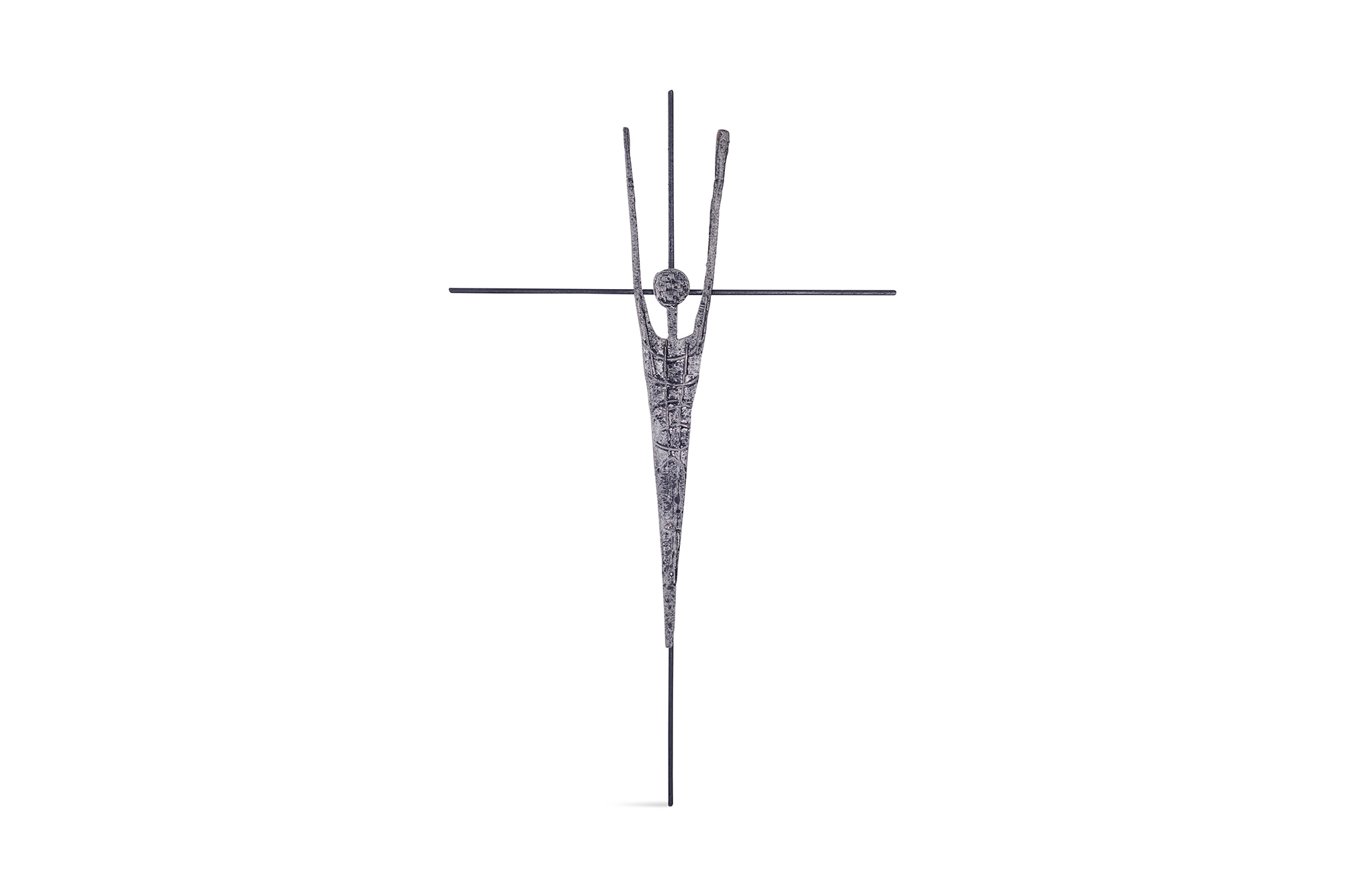 Pia Manu Brutalist Sculpture Jesus on the Cross - 1960s
