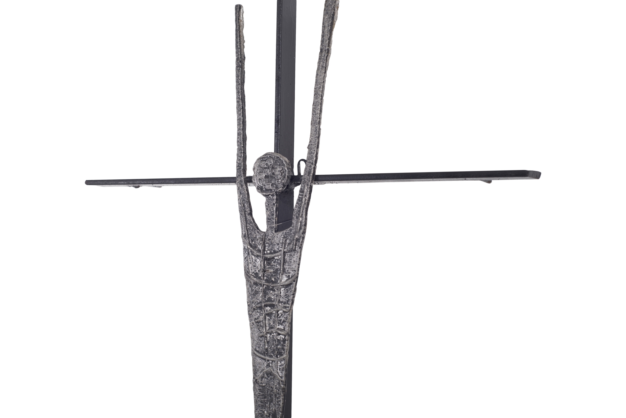 Pia Manu Brutalist Sculpture Jesus on the Cross - 1960s