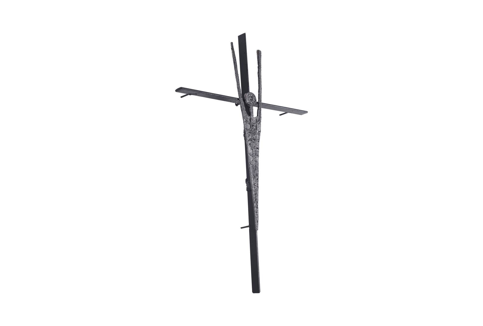 Pia Manu Brutalist Sculpture Jesus on the Cross - 1960s