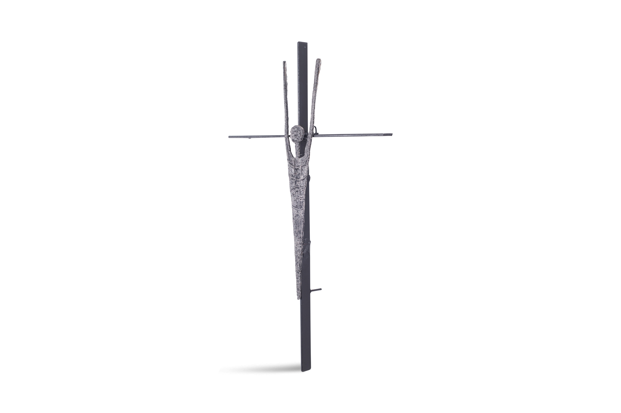Pia Manu Brutalist Sculpture Jesus on the Cross - 1960s