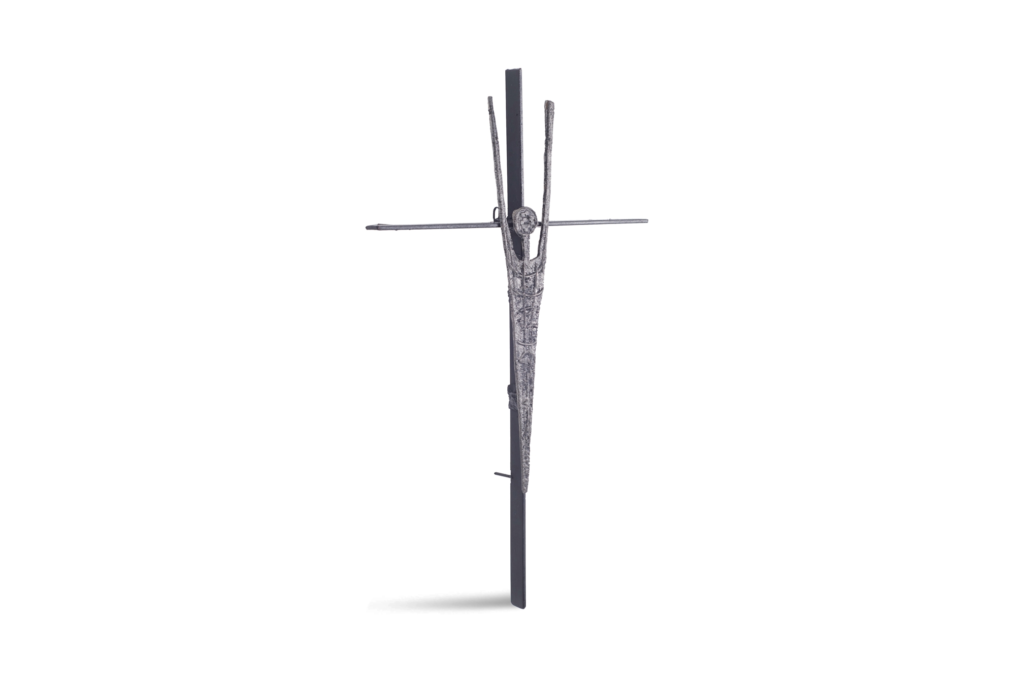 Pia Manu Brutalist Sculpture Jesus on the Cross - 1960s
