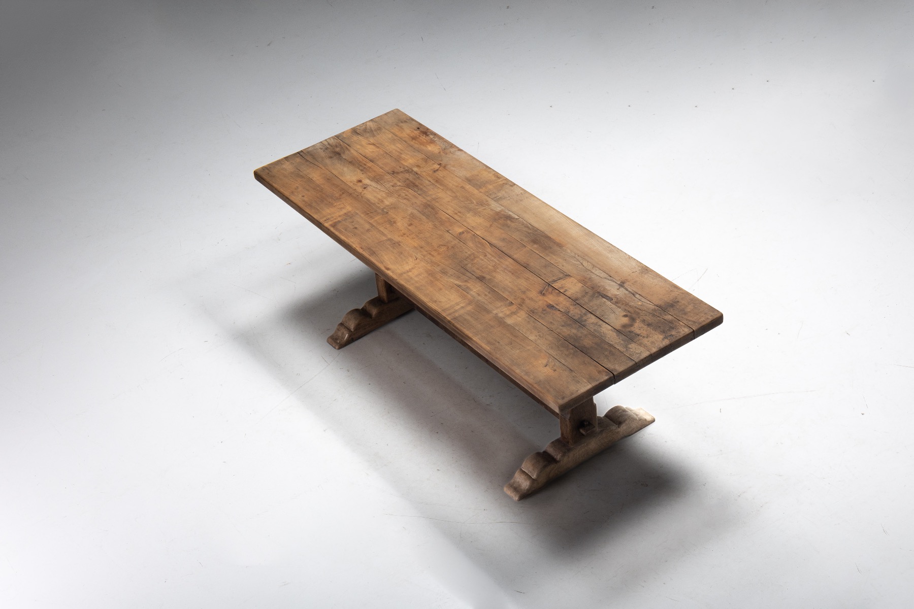 Rustic Primitive Dining Table - Early 20th Century